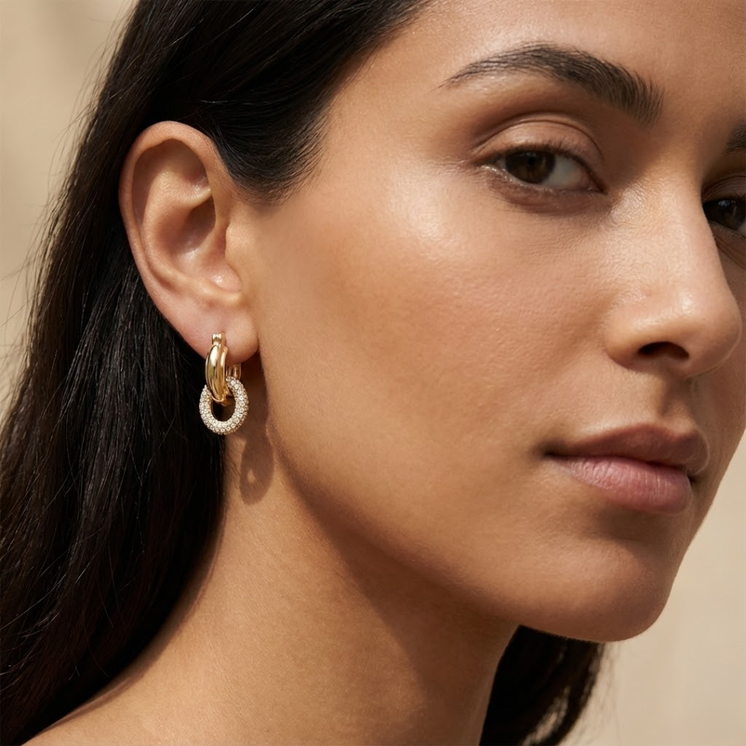 Leila Moissanite Earrings