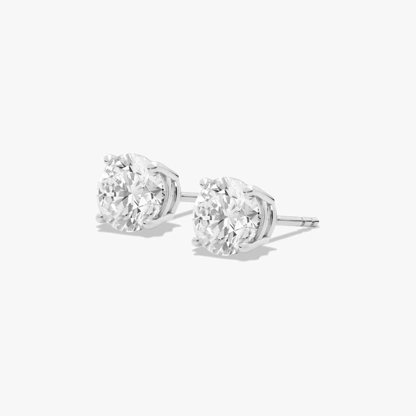 Heba Moissanite Stud Earrings