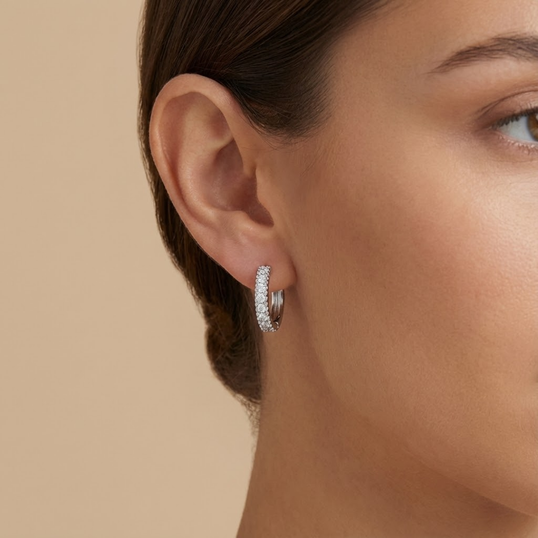 Suha Moissanite Earrings