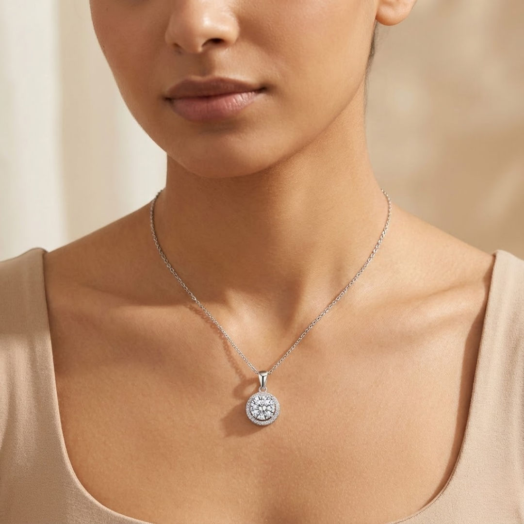 Marwa Moissanite Pendant