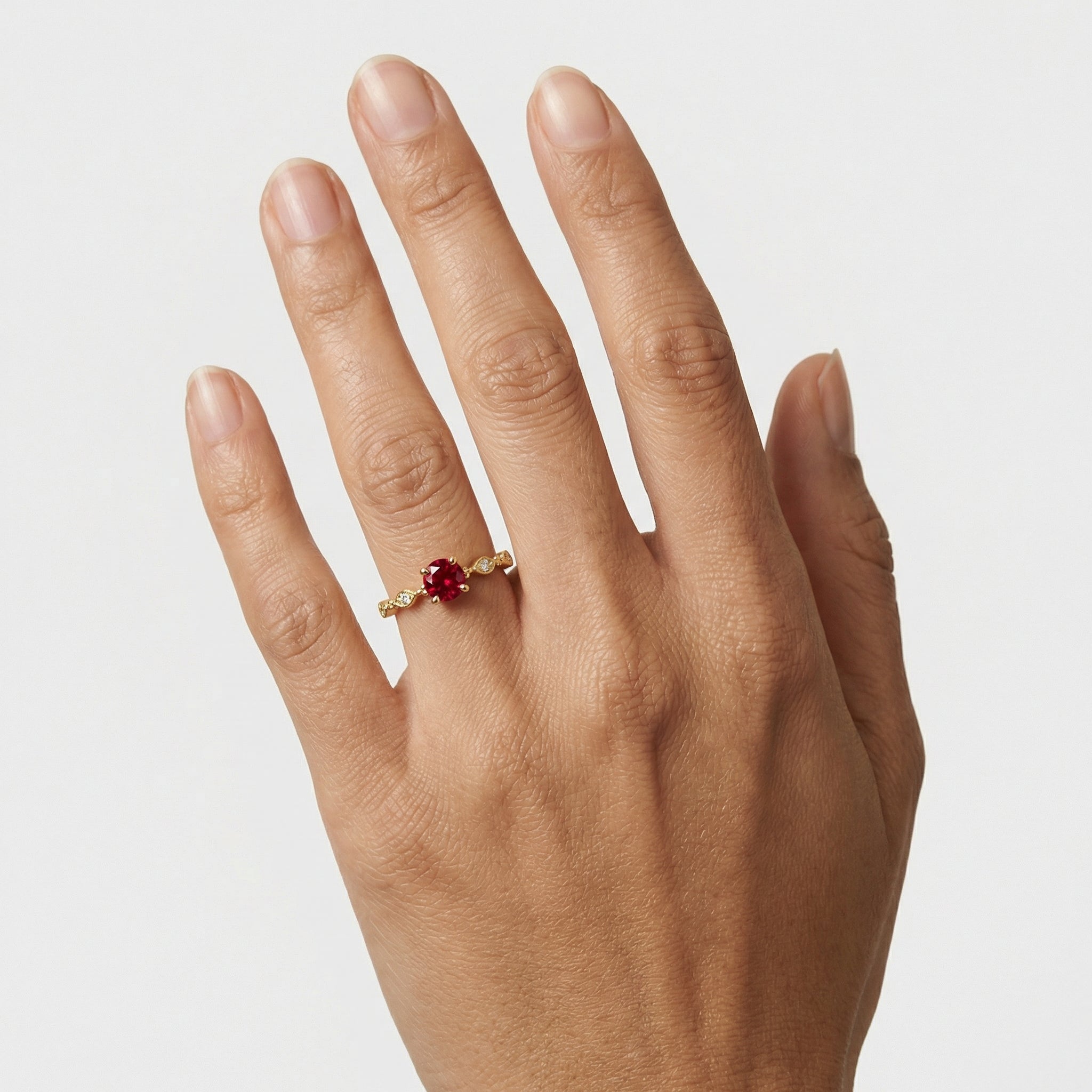 Lamia Moissanite Ring