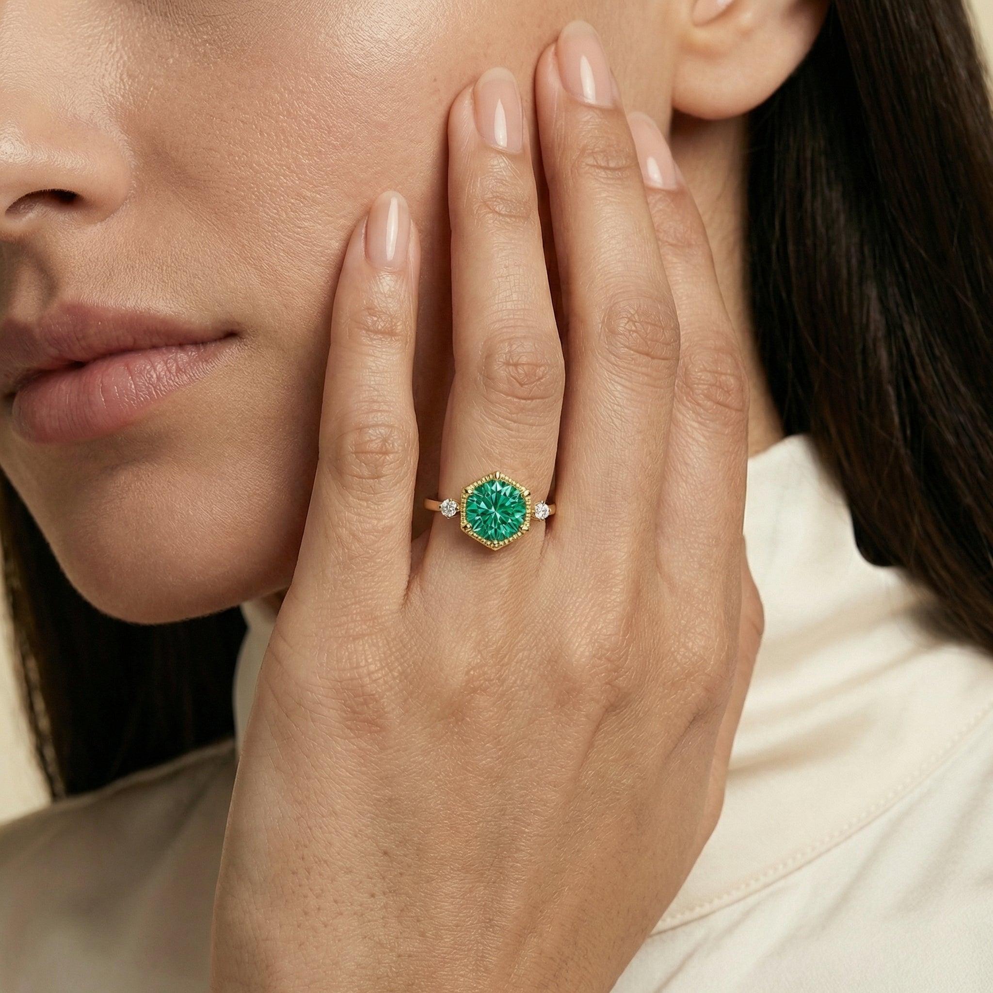 Amira Moissanite Ring