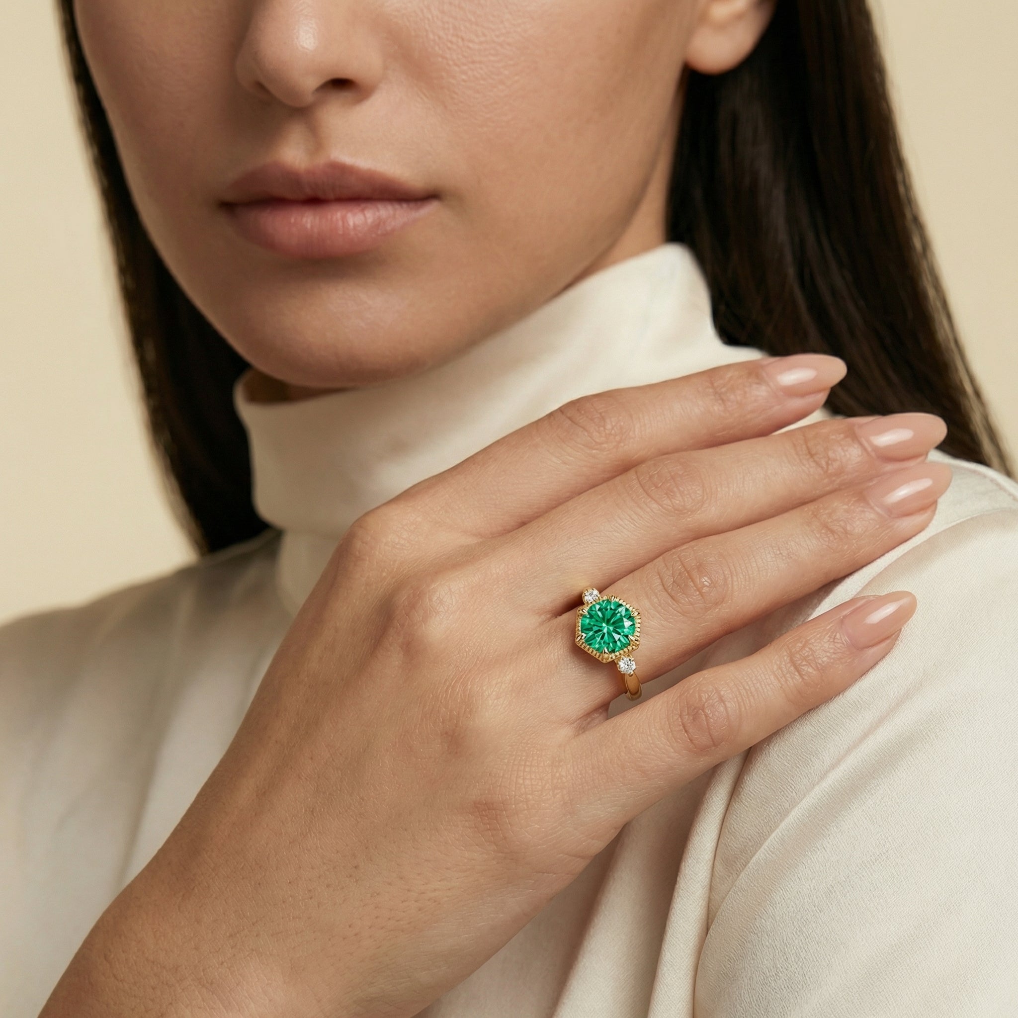 Amira Moissanite Ring