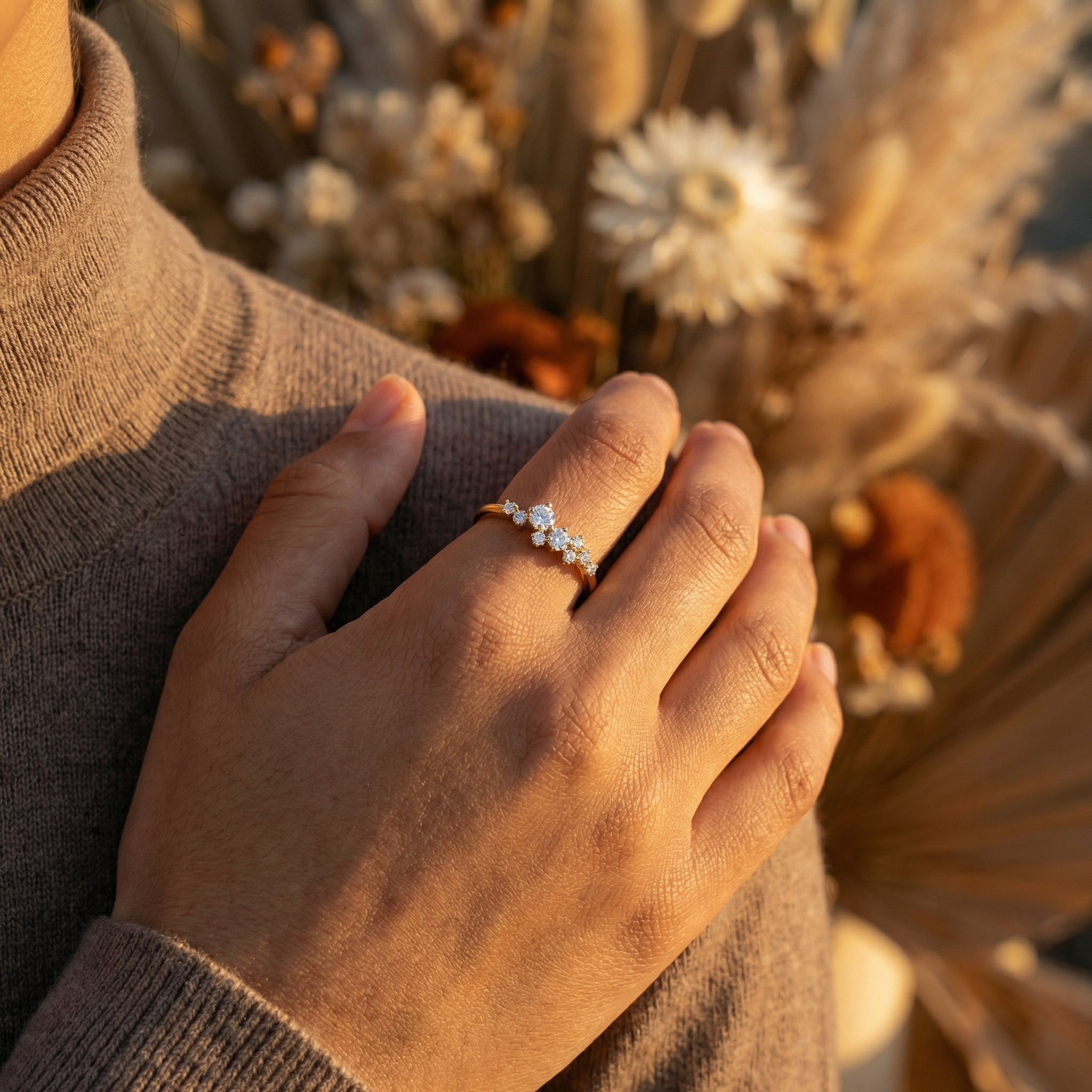 Ameera Moissanite Ring