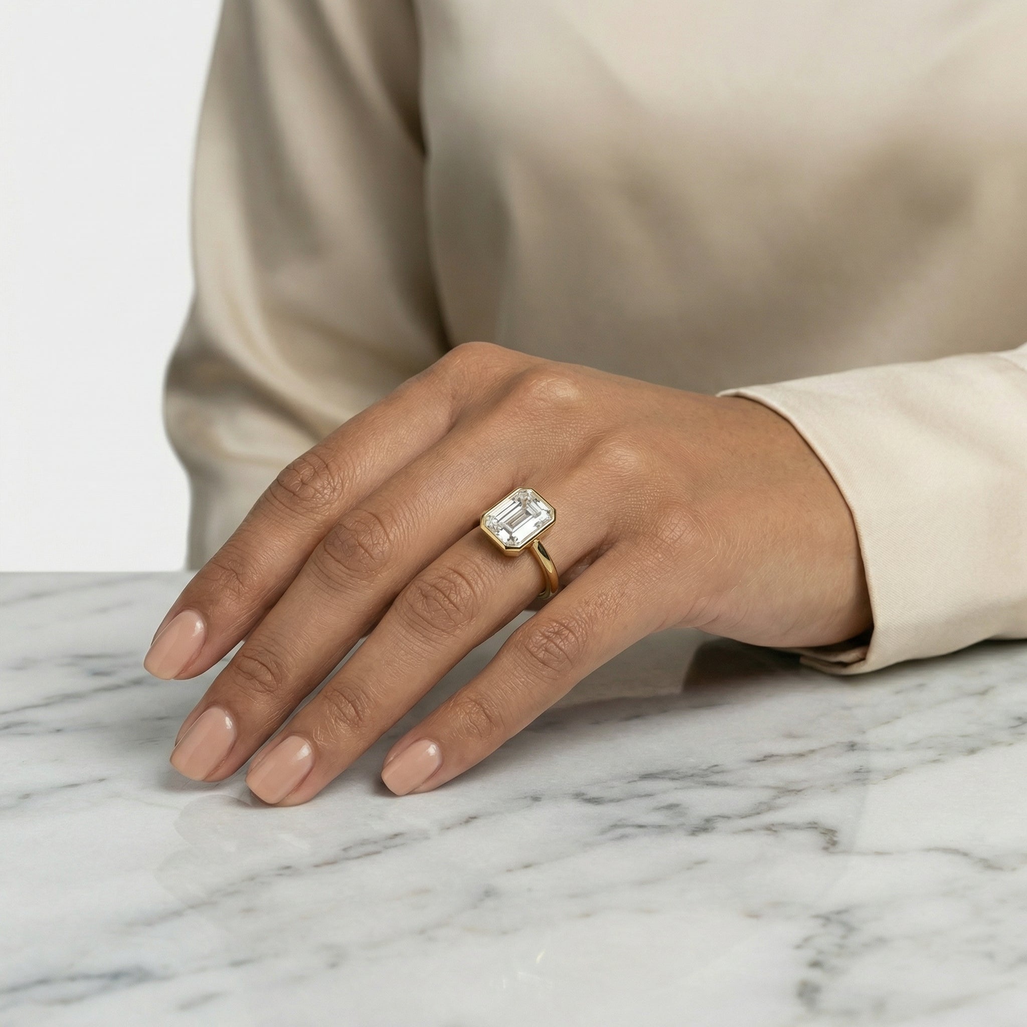 Nadya Moissanite Ring