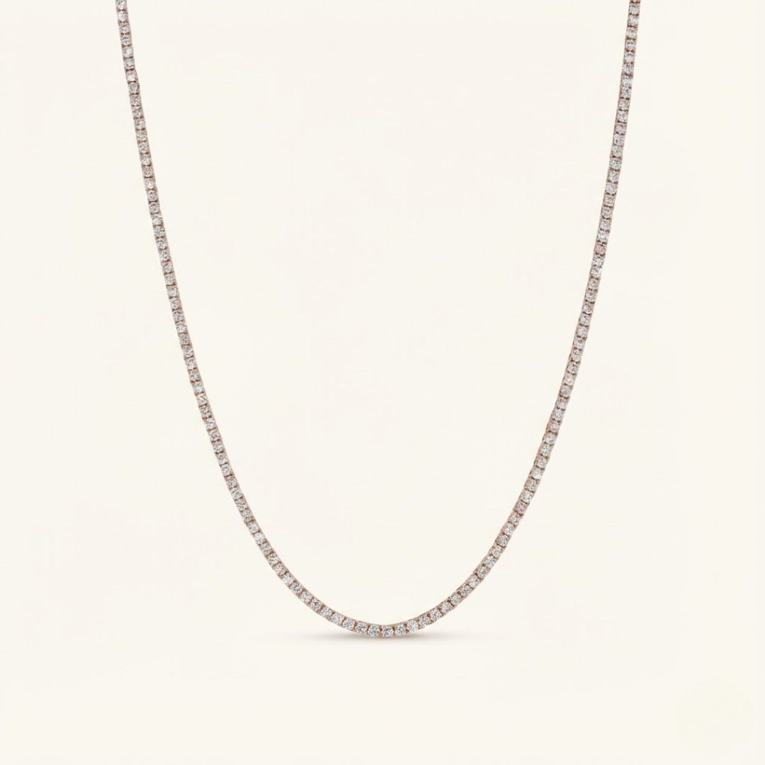 Moissanite Tennis Necklace - 3mm