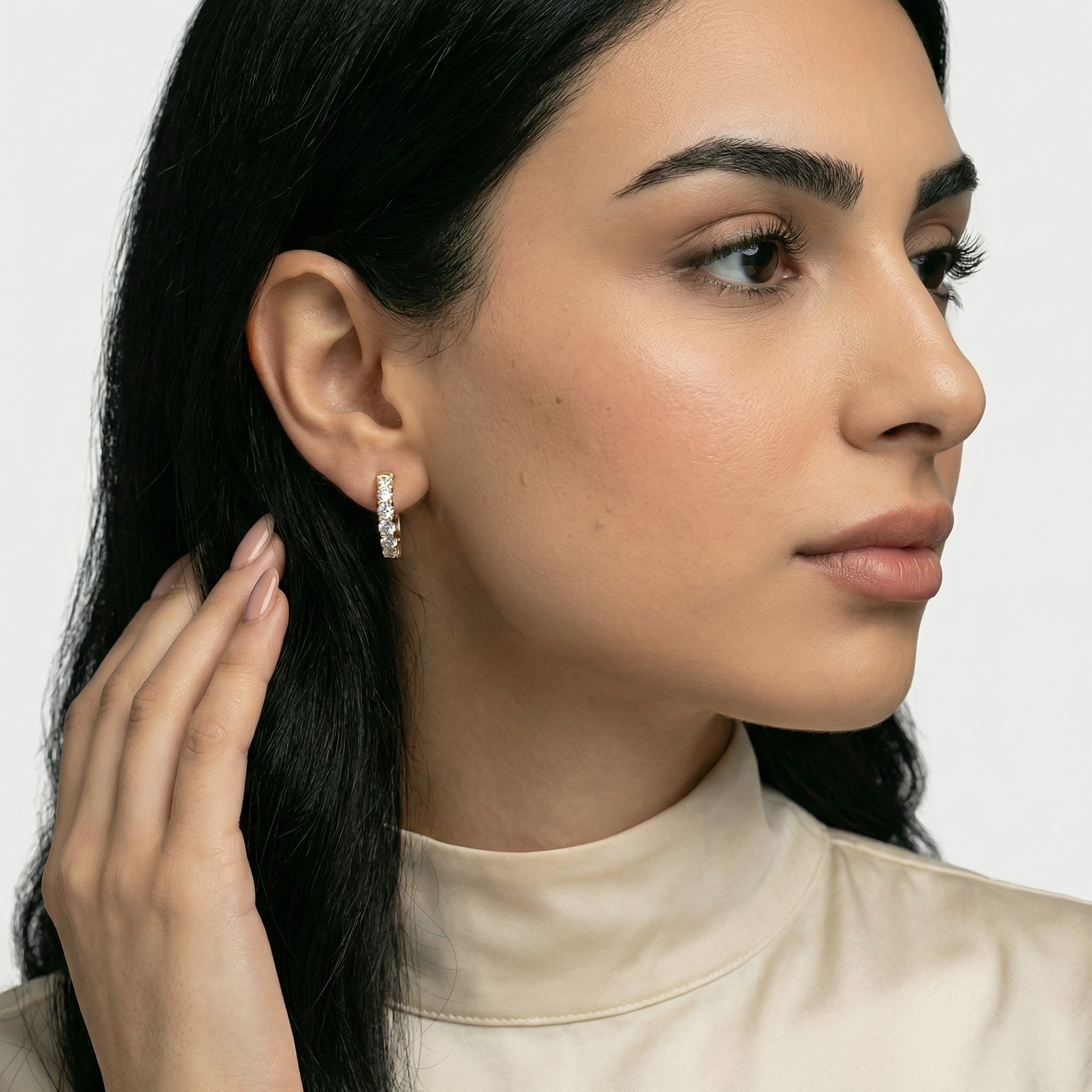 Rawya Moissanite Earrings