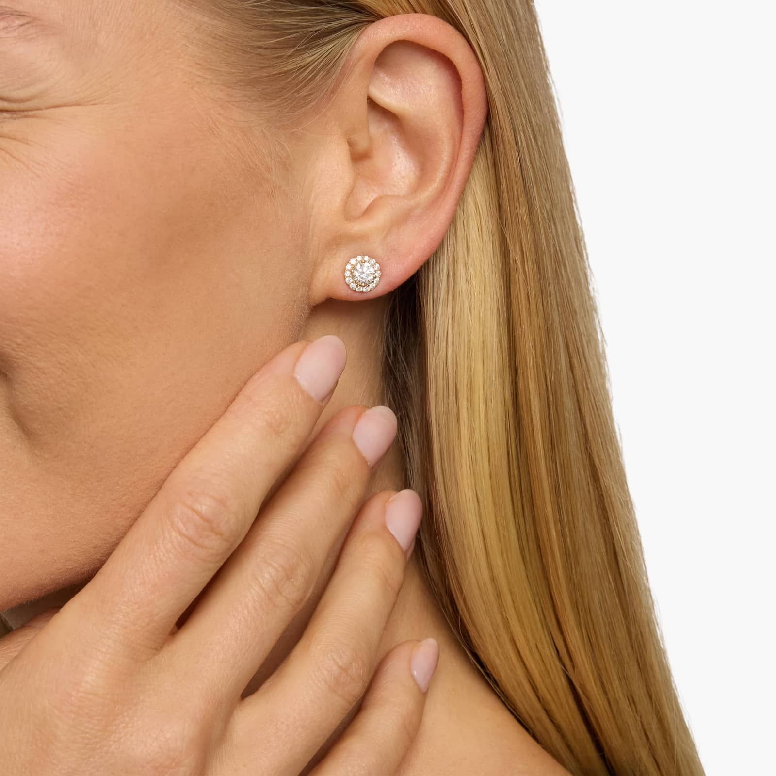 أقراط زارا مويزنايت|1 قيراط