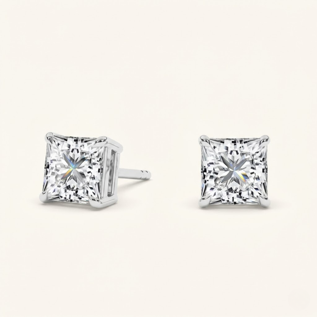 Ghada Moissanite Studs