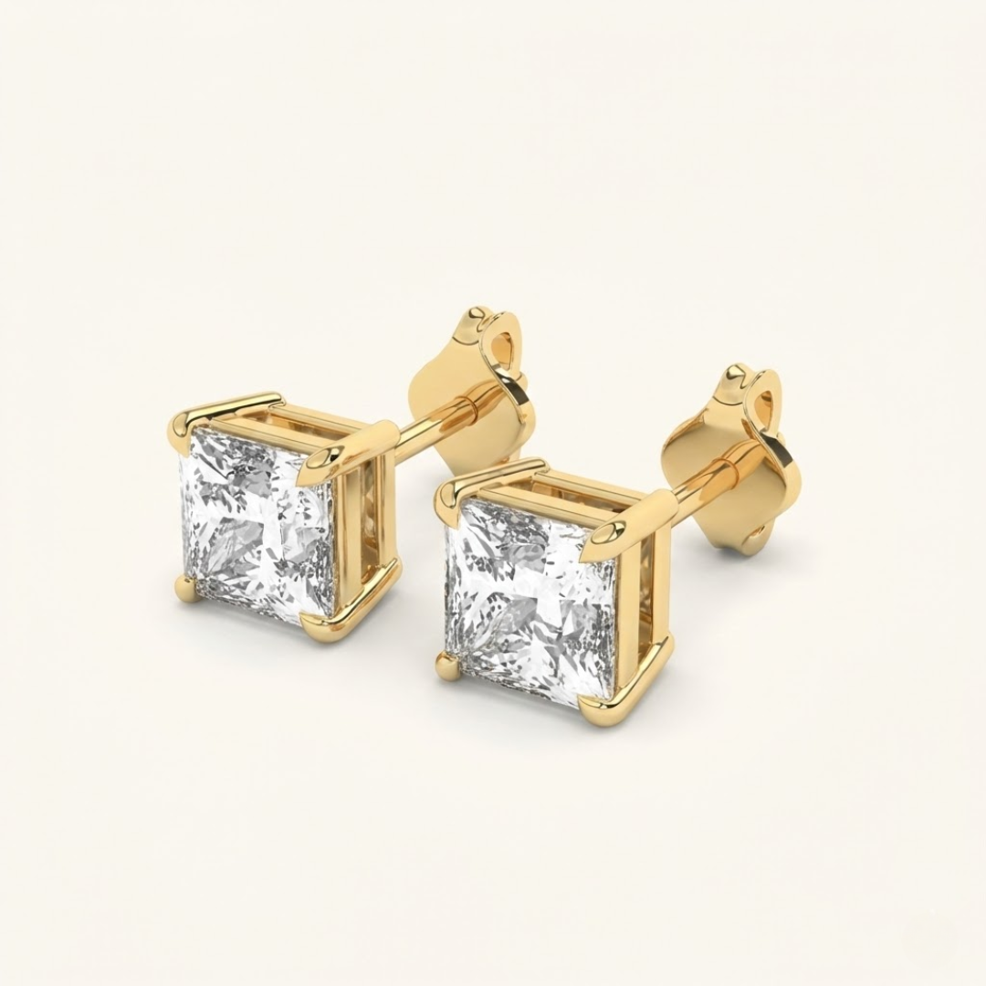 Ghada Moissanite Studs