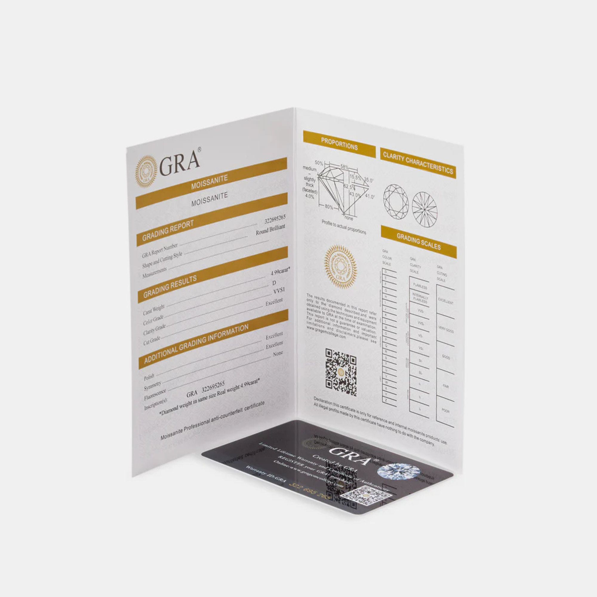 أقراط زارا مويزنايت|1 قيراط