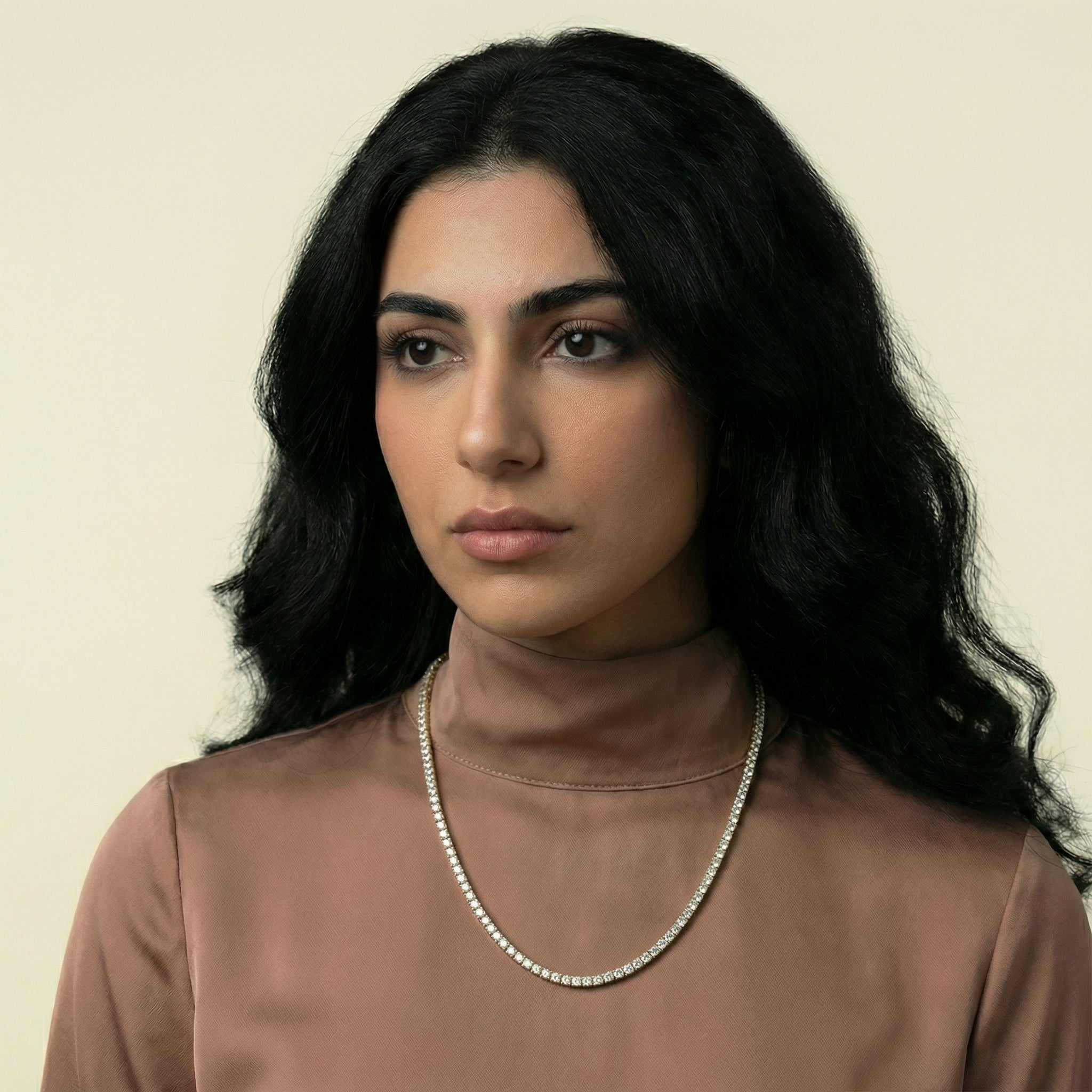 Moissanite Tennis Necklace - 3mm