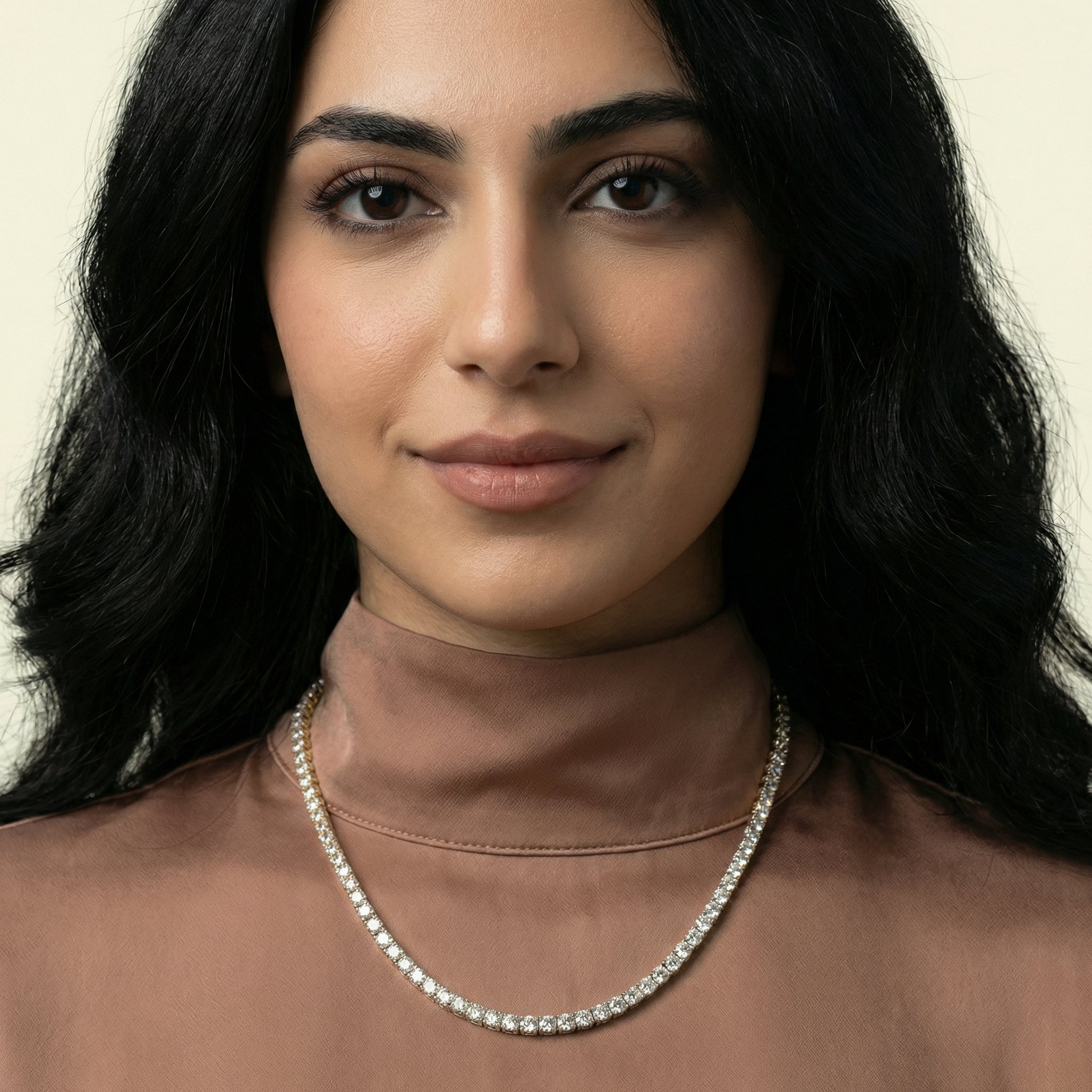 Moissanite Tennis Necklace - 3mm