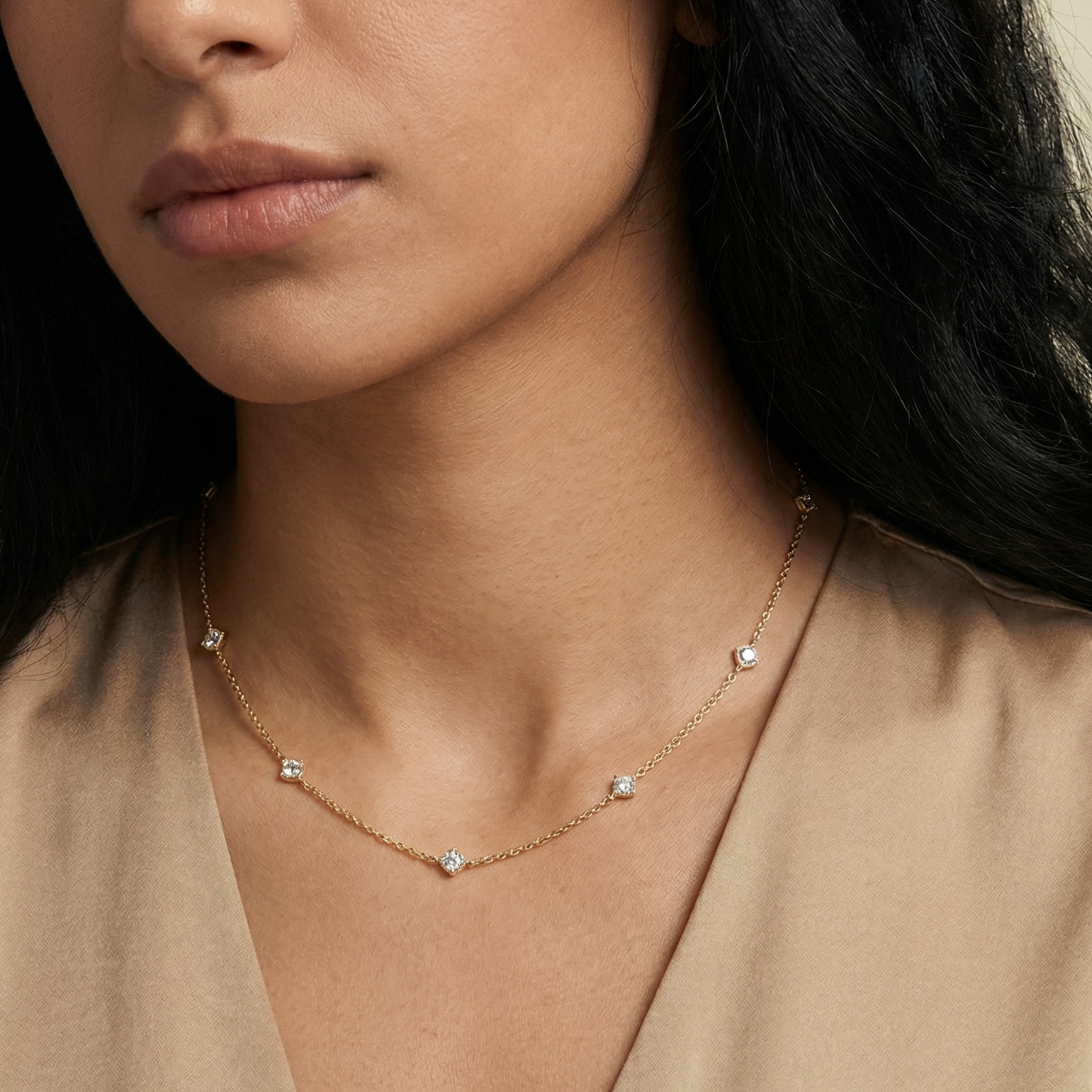 Tahani Moissanite Necklace