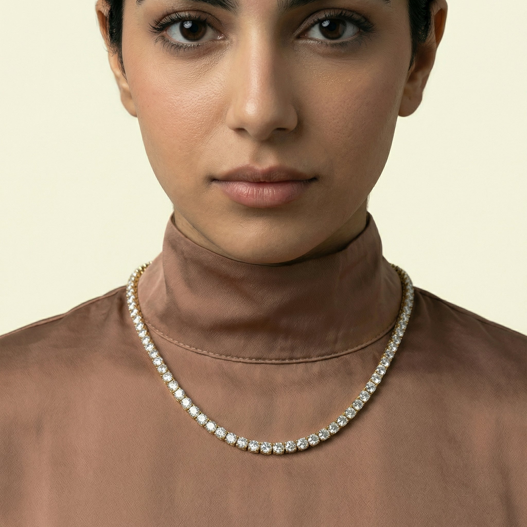 Moissanite Tennis Necklace - 3mm