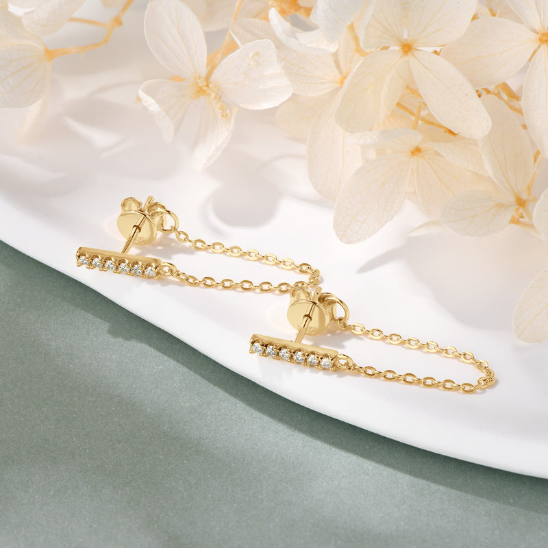 Sakeena Moissanite Earrings