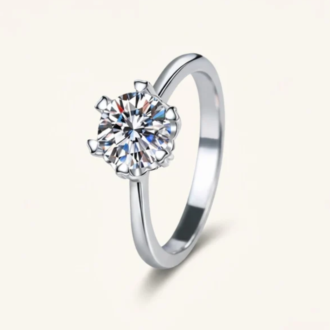 Basma Moissanite Ring