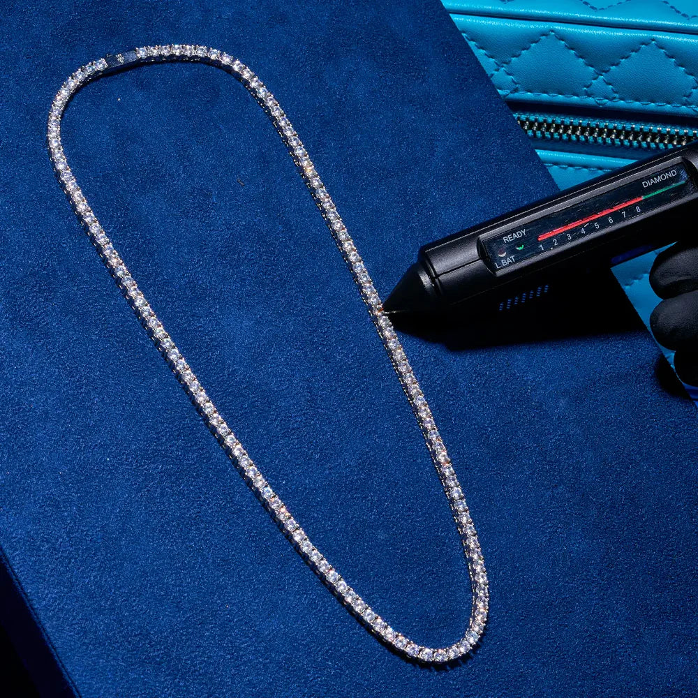 Moissanite Tennis Necklace - 3mm