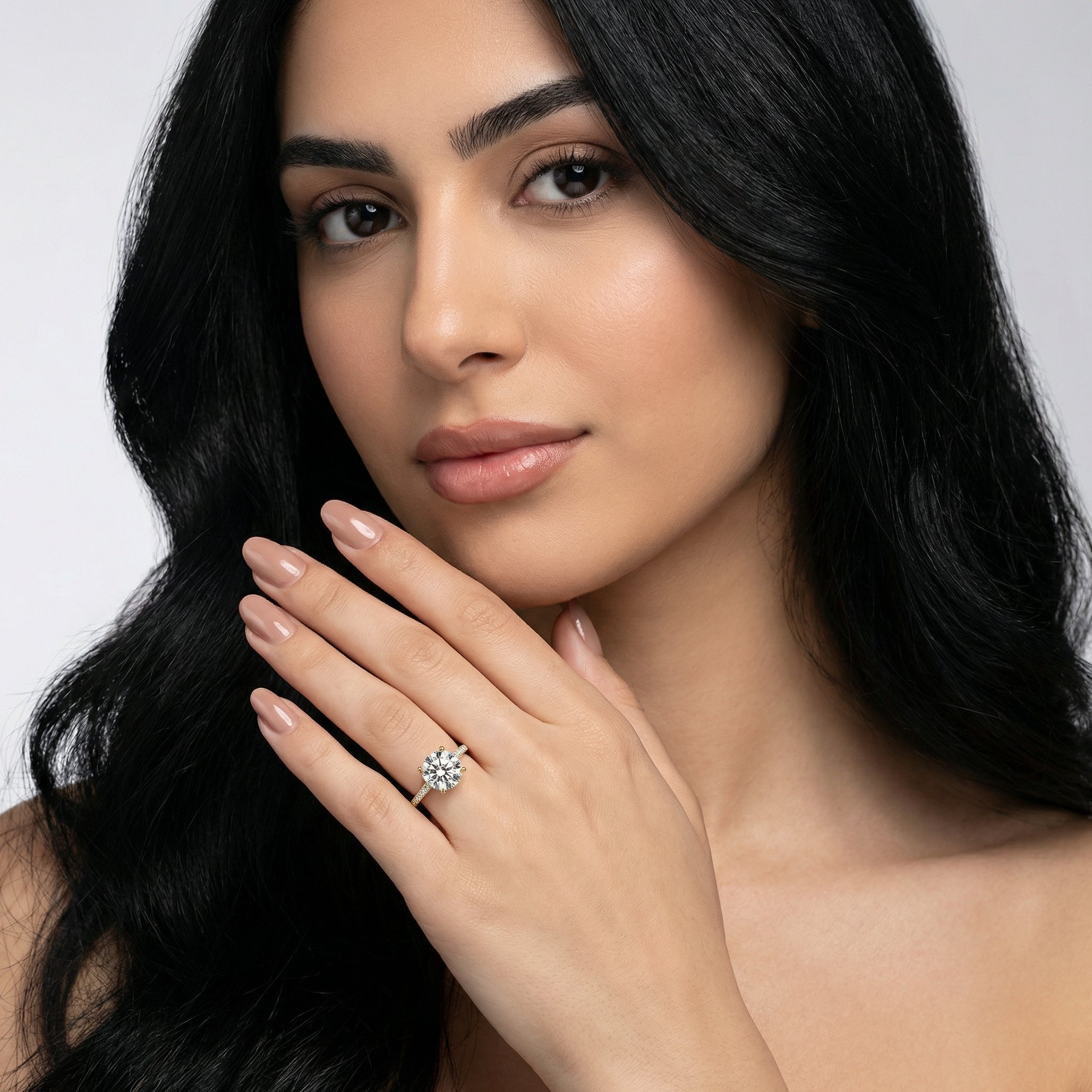 Aziza Moissanite Ring