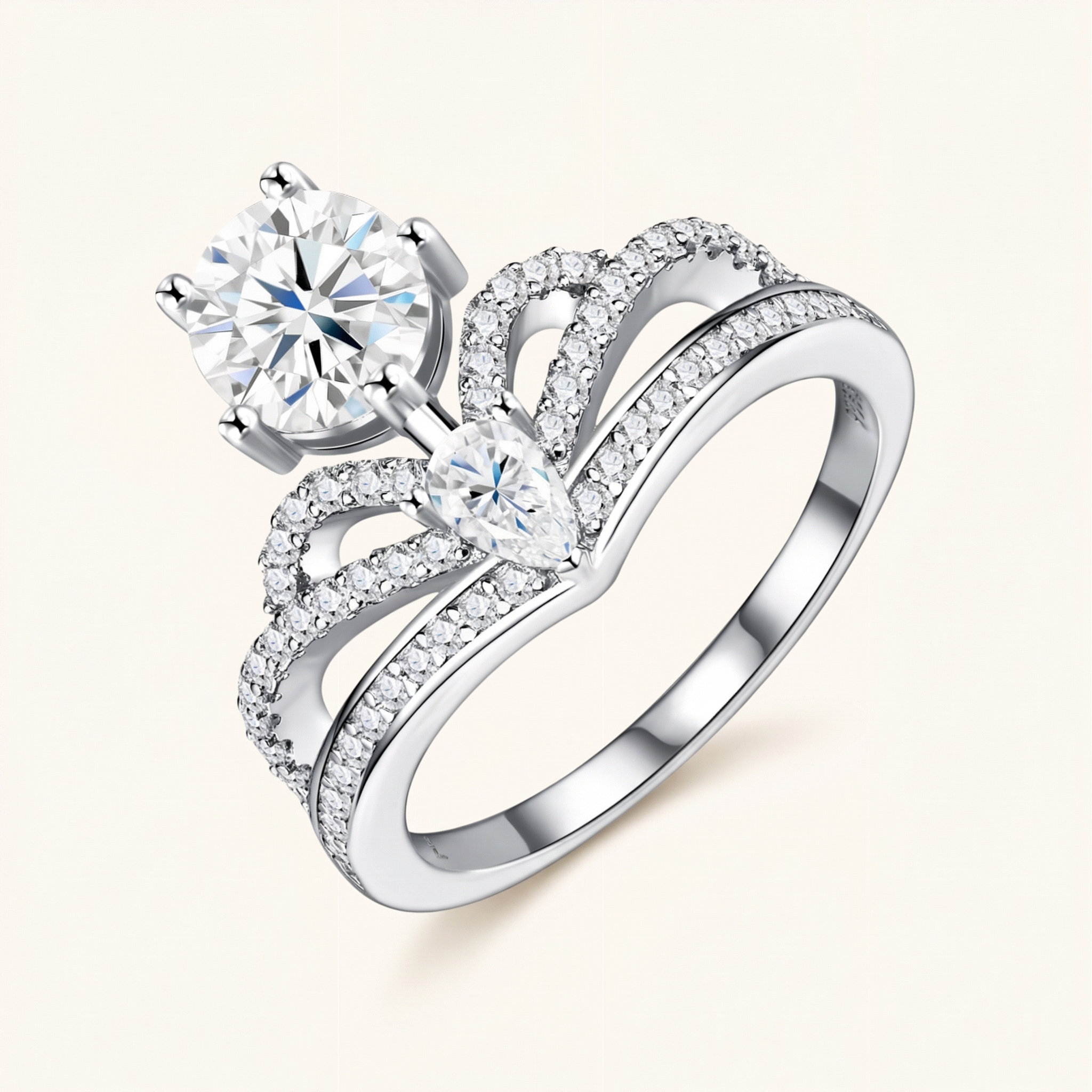 Suhair Moissanite Ring