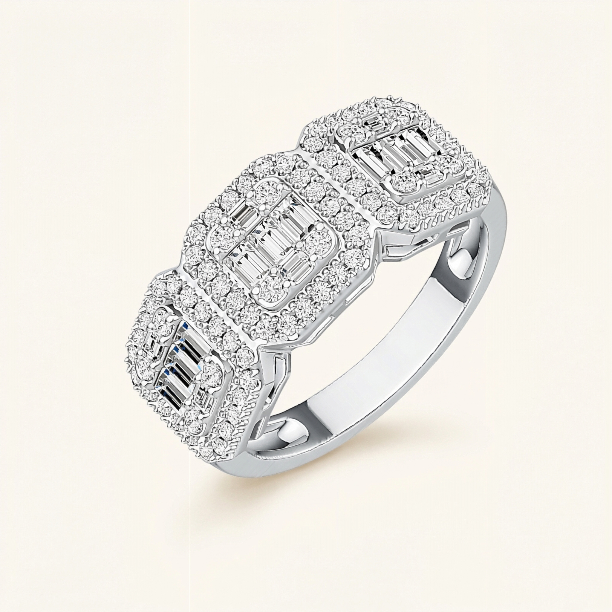 Nermeen Moissanite Ring