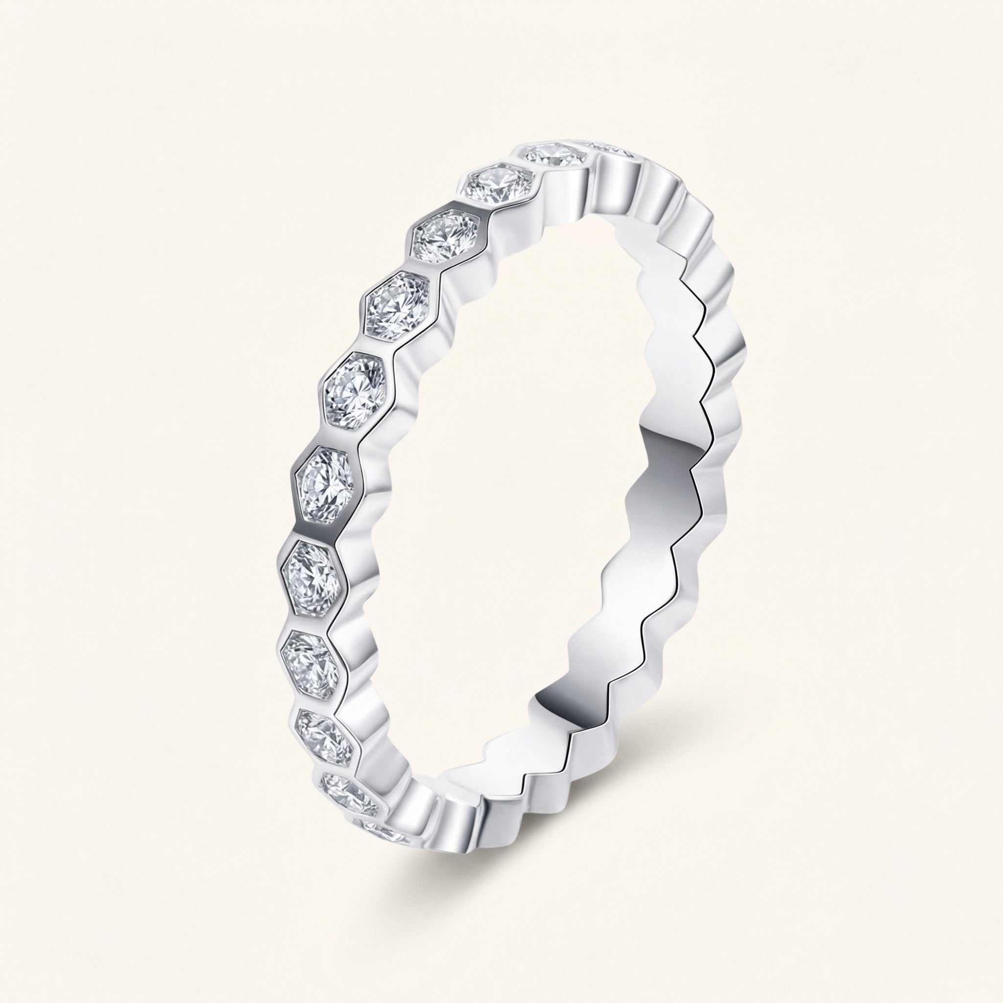 Nabilah Moissanite Ring