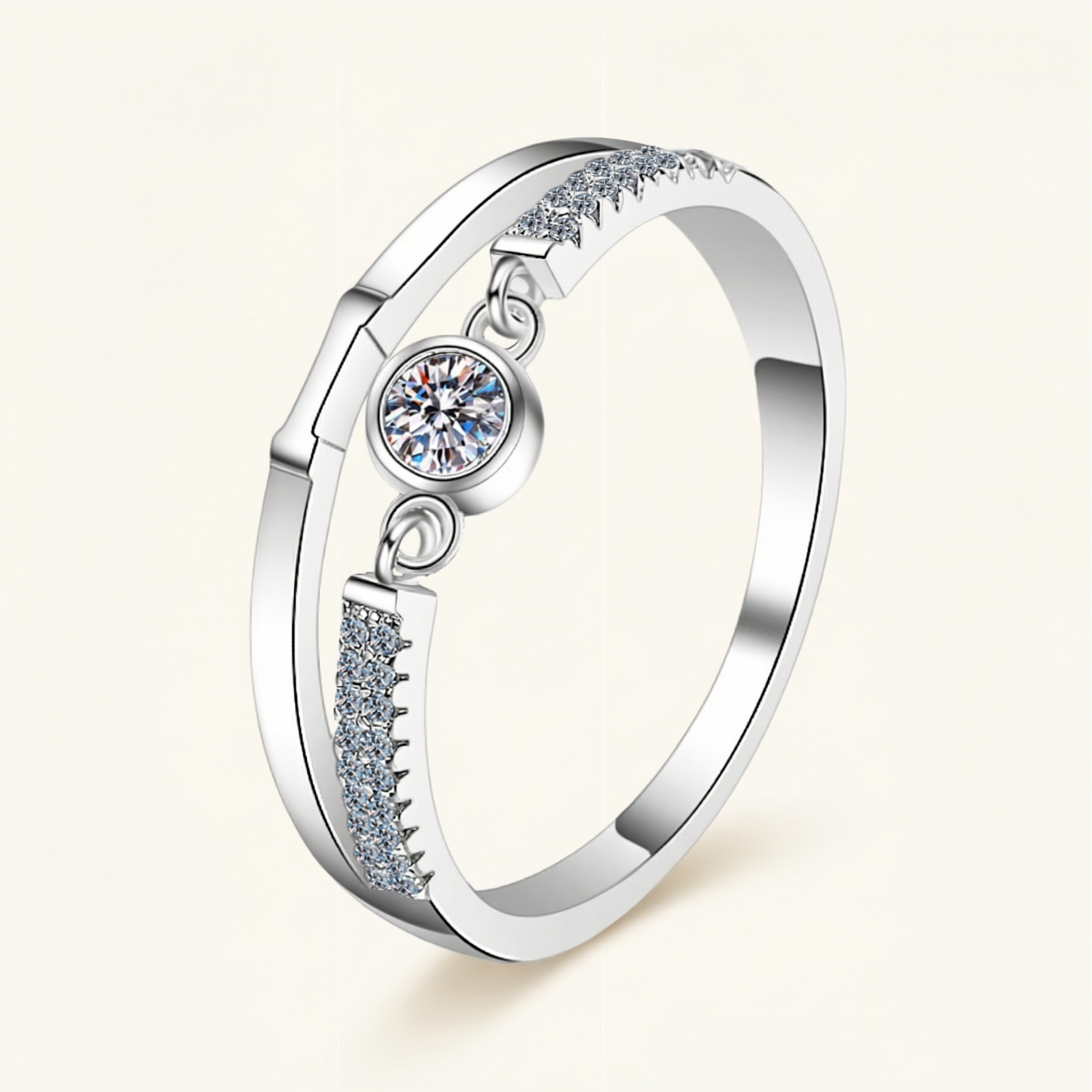 Sahar Moissanite Ring