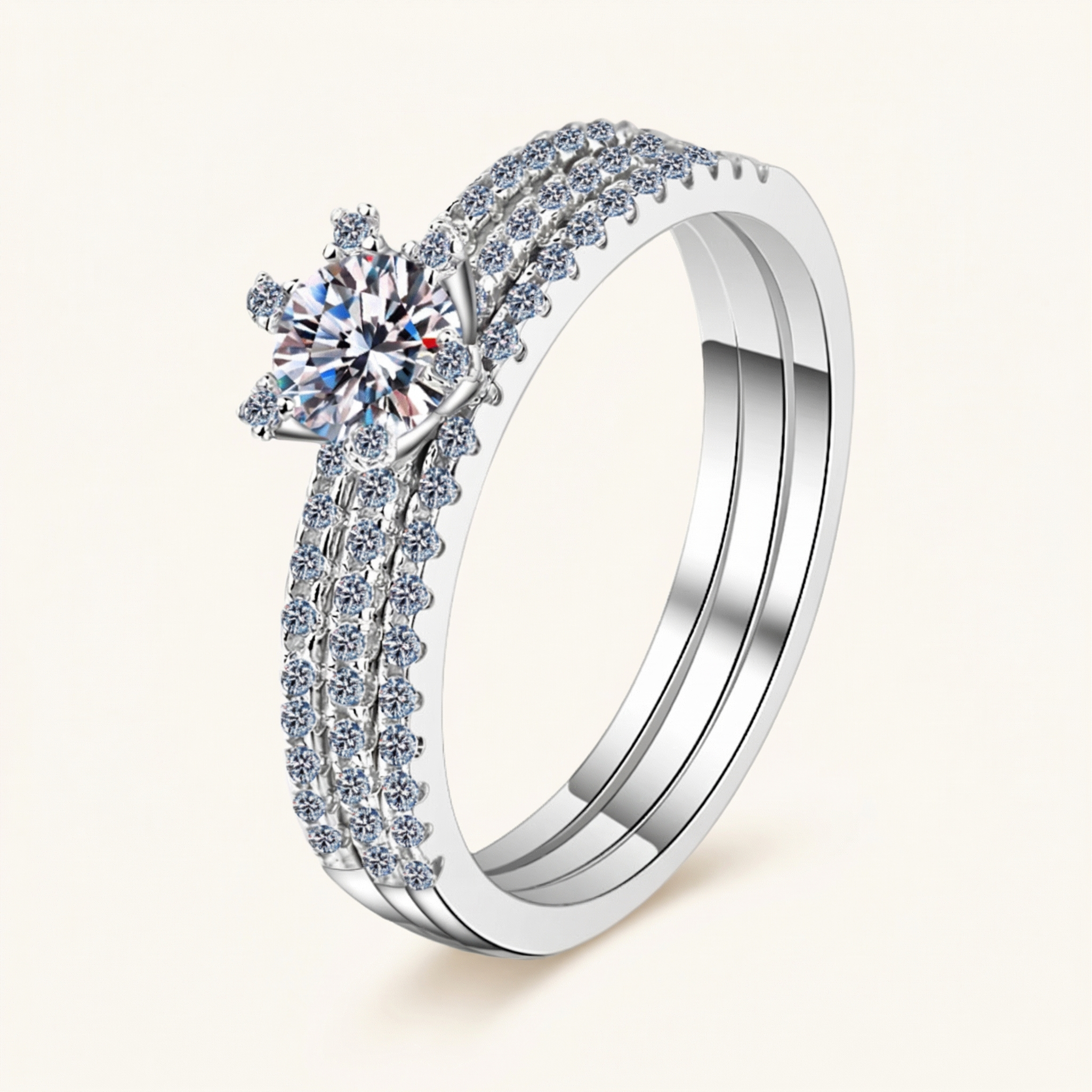 Haneen Moissanite Ring