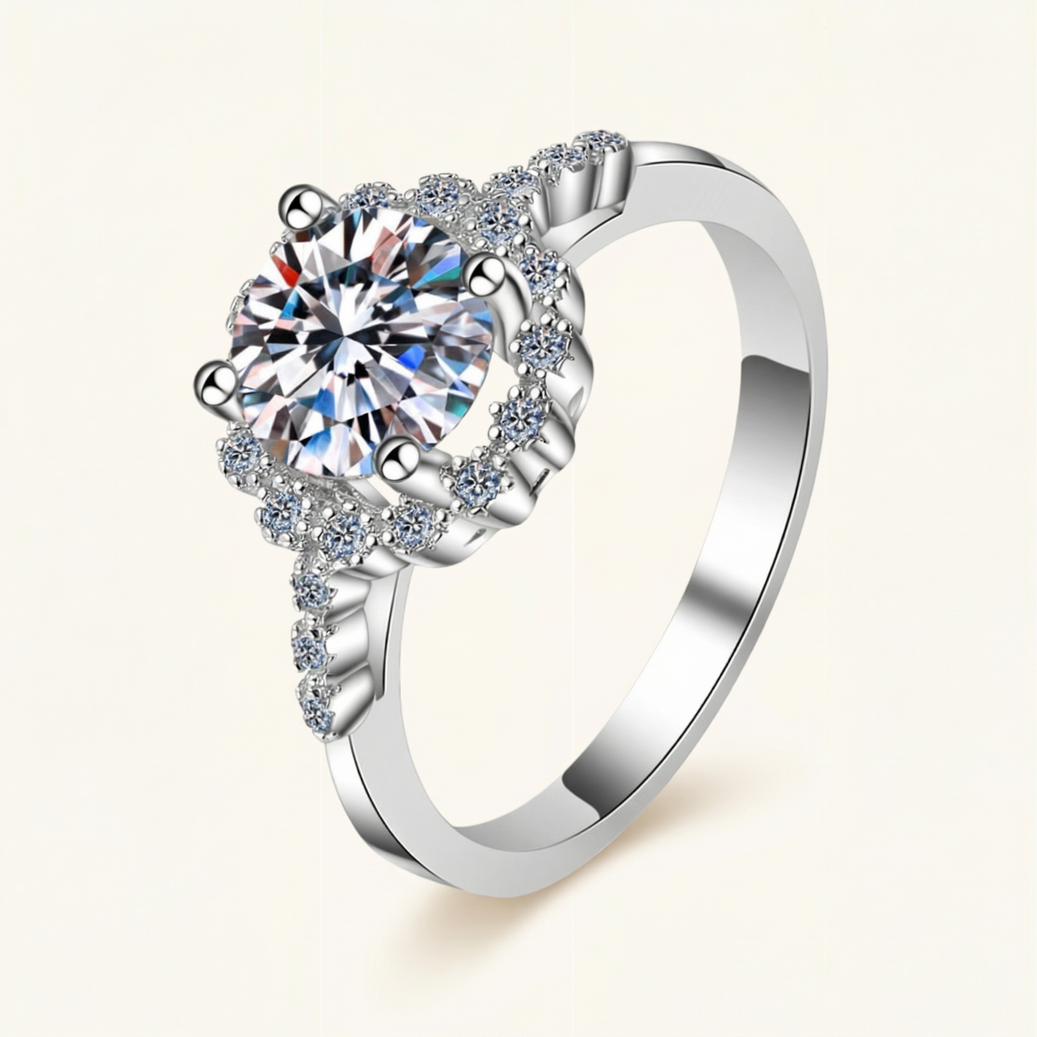 Ghazal Moissanite Ring
