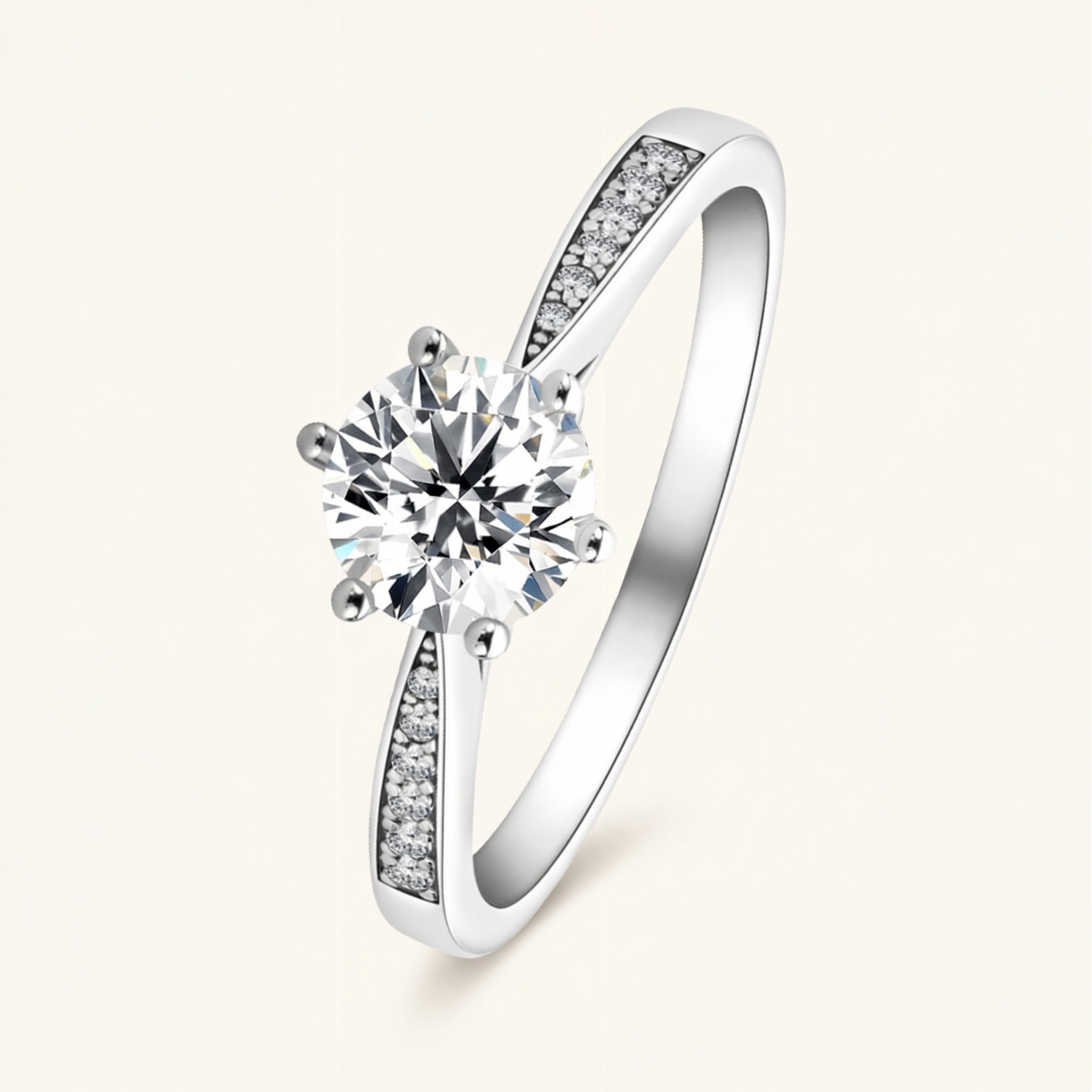 Malaz Moissanite Ring