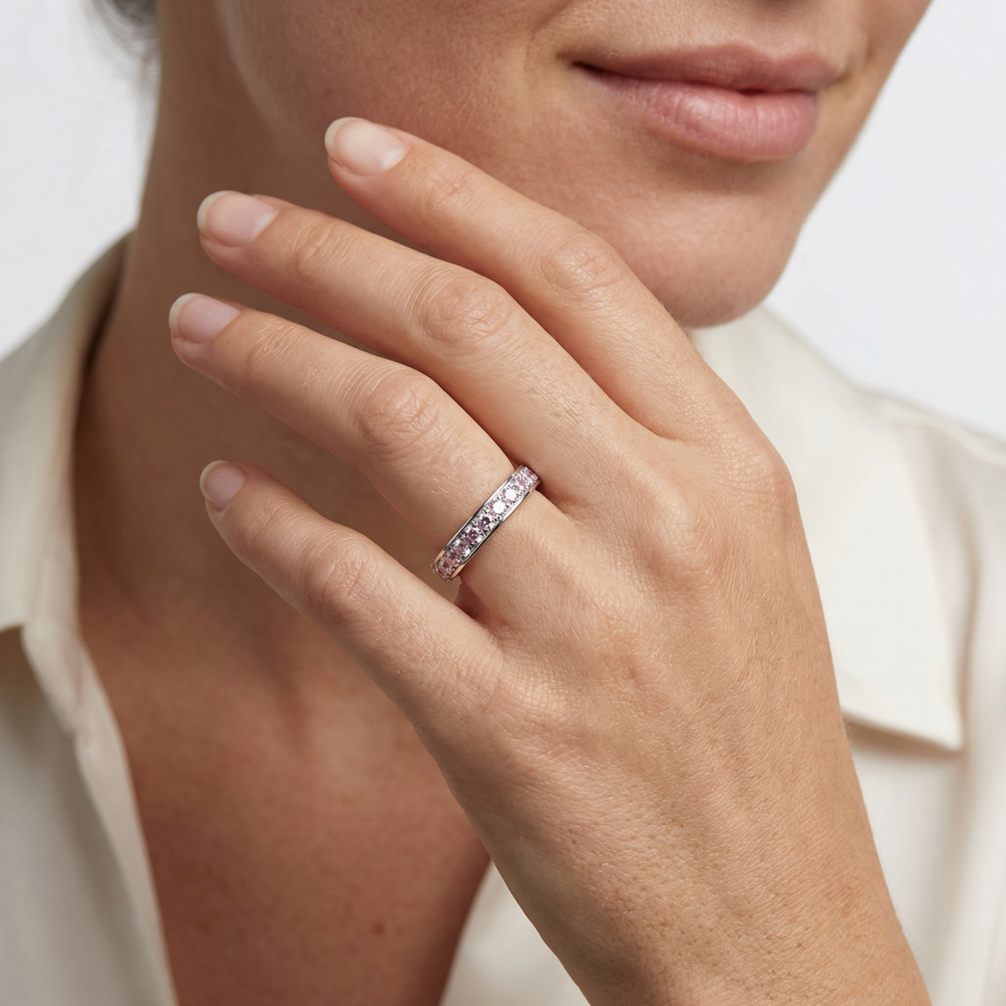 Arwa Moissanite Ring