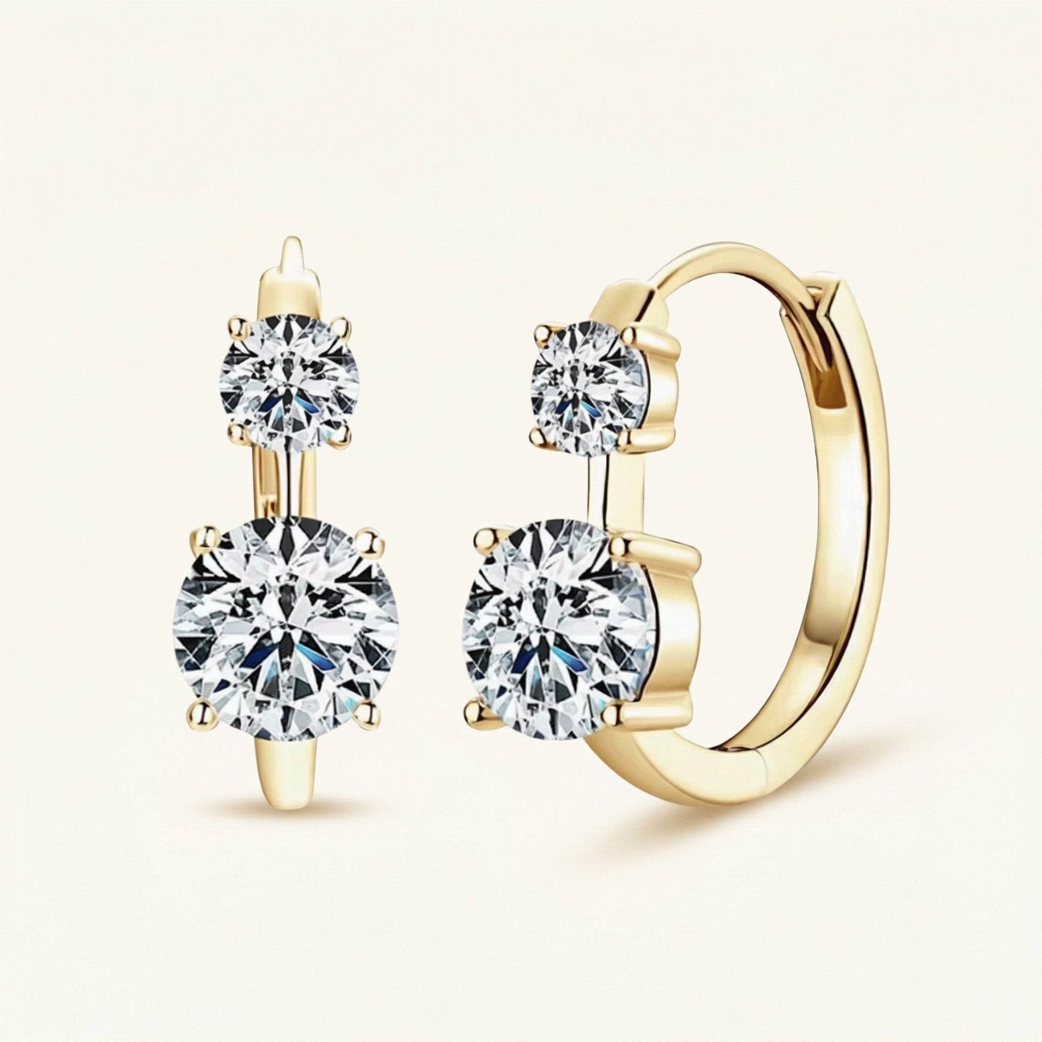 Razina Moissanite Earrings