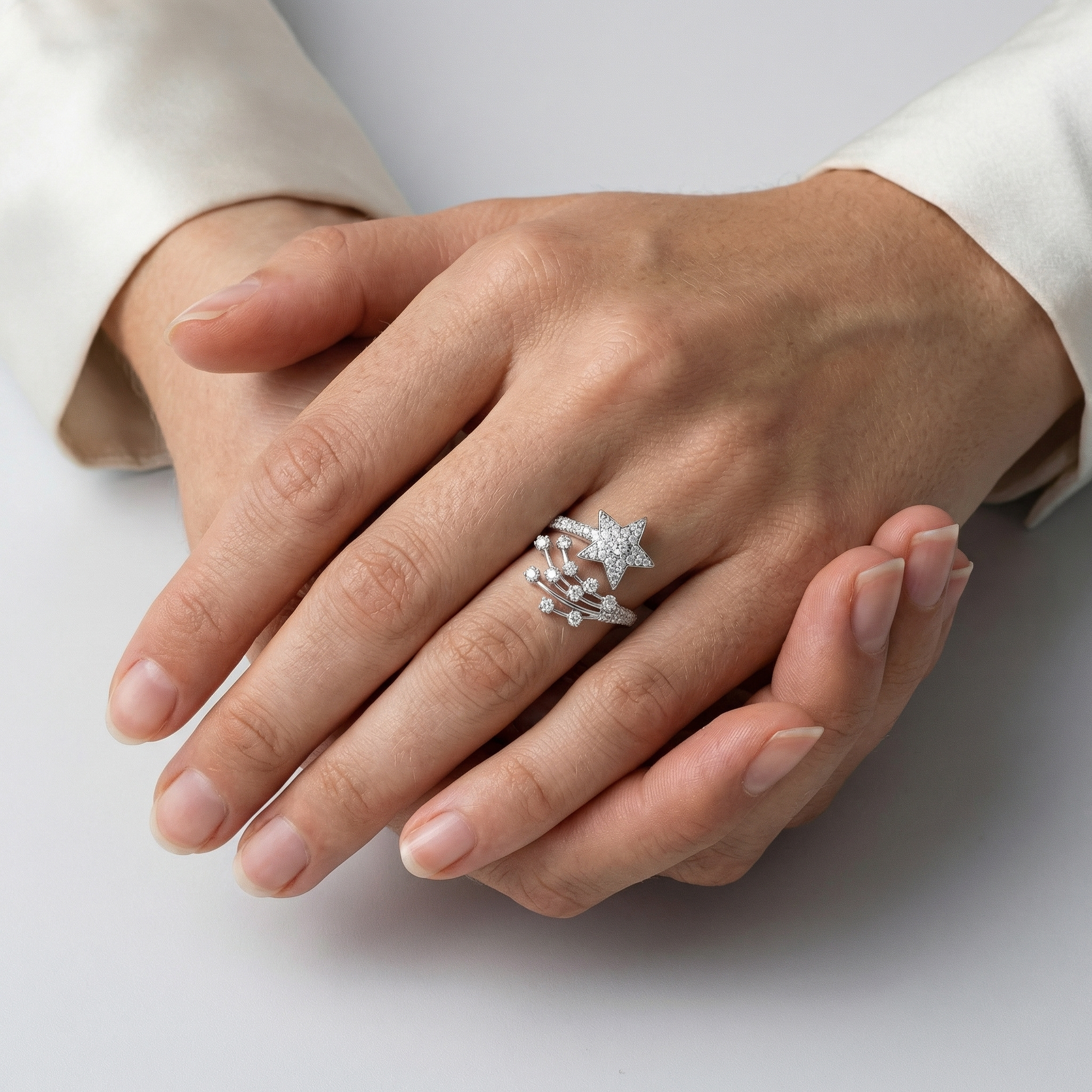 Wafa Moissanite Ring