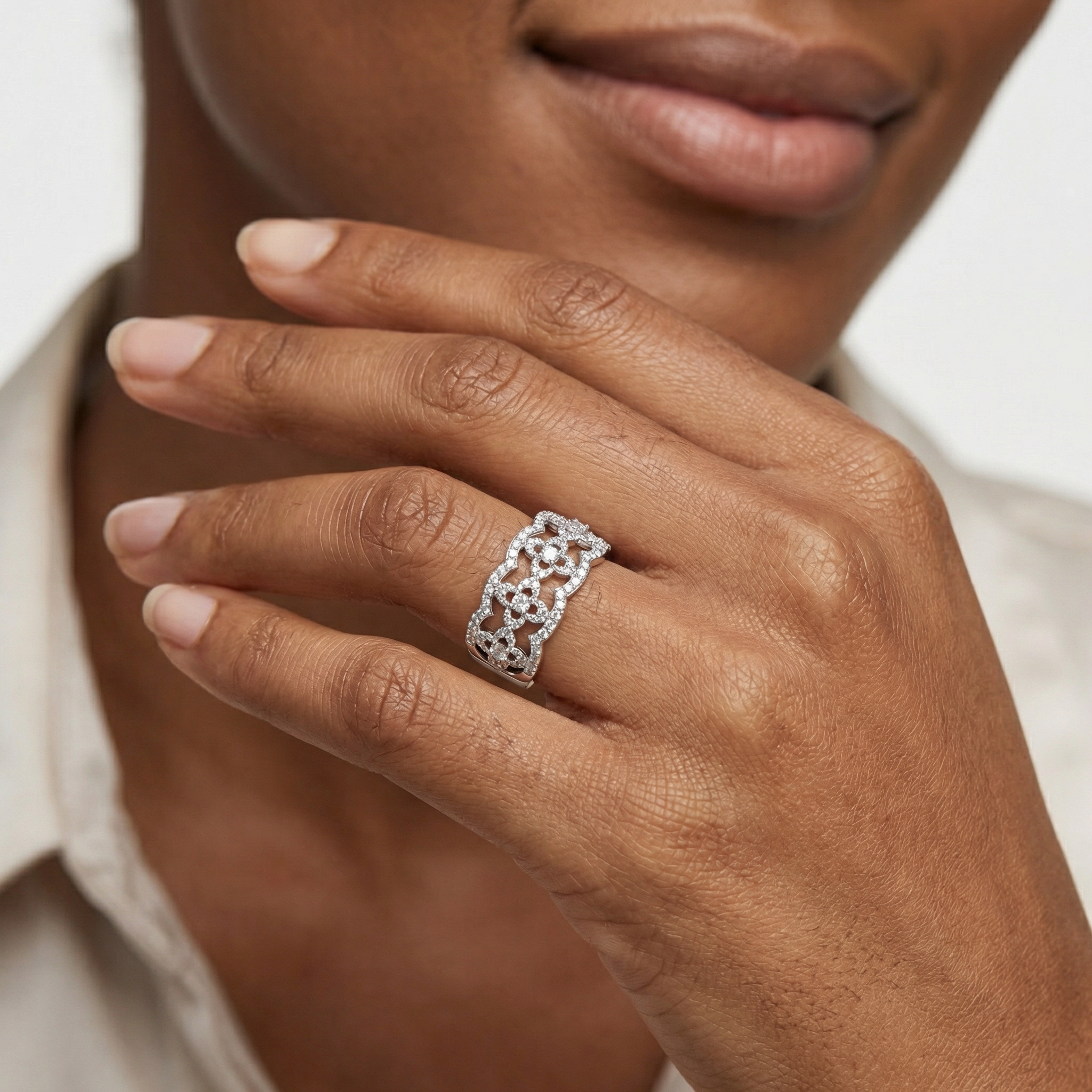 Hind Moissanite Ring