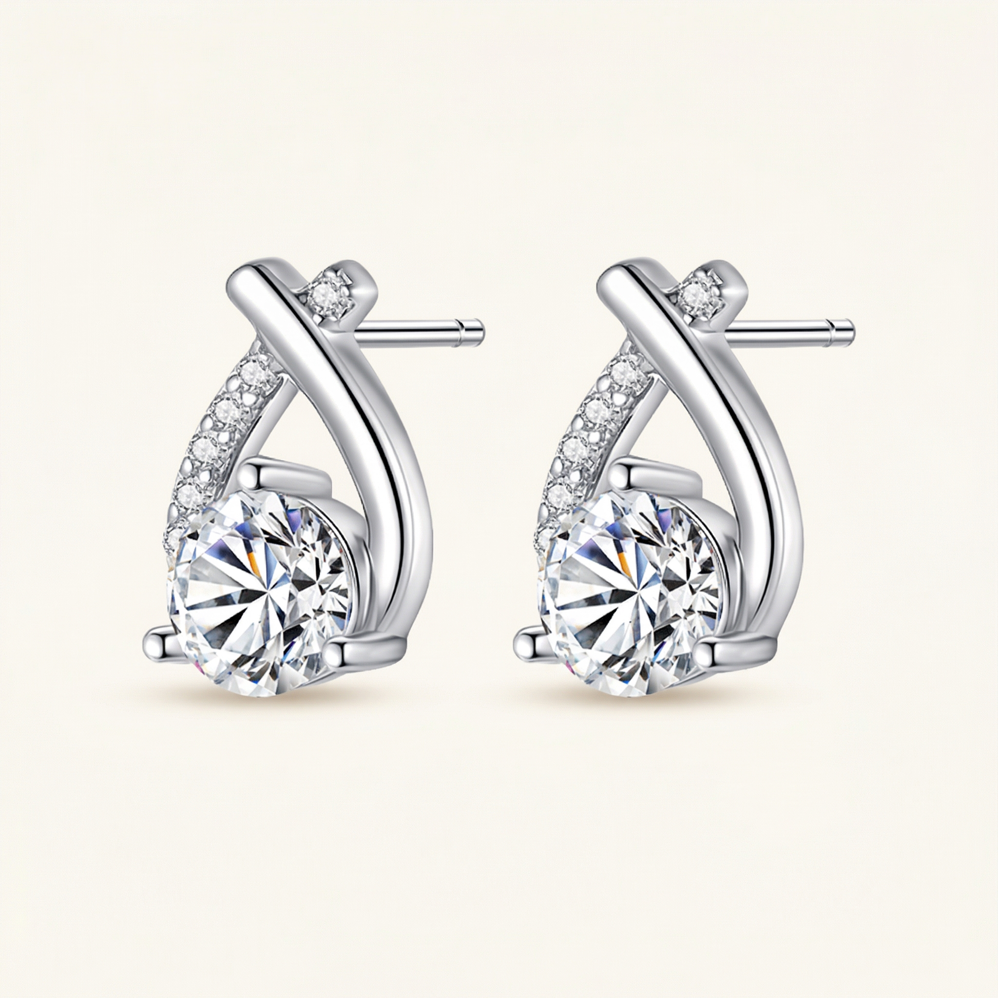 Kawkab Moissanite Earrings