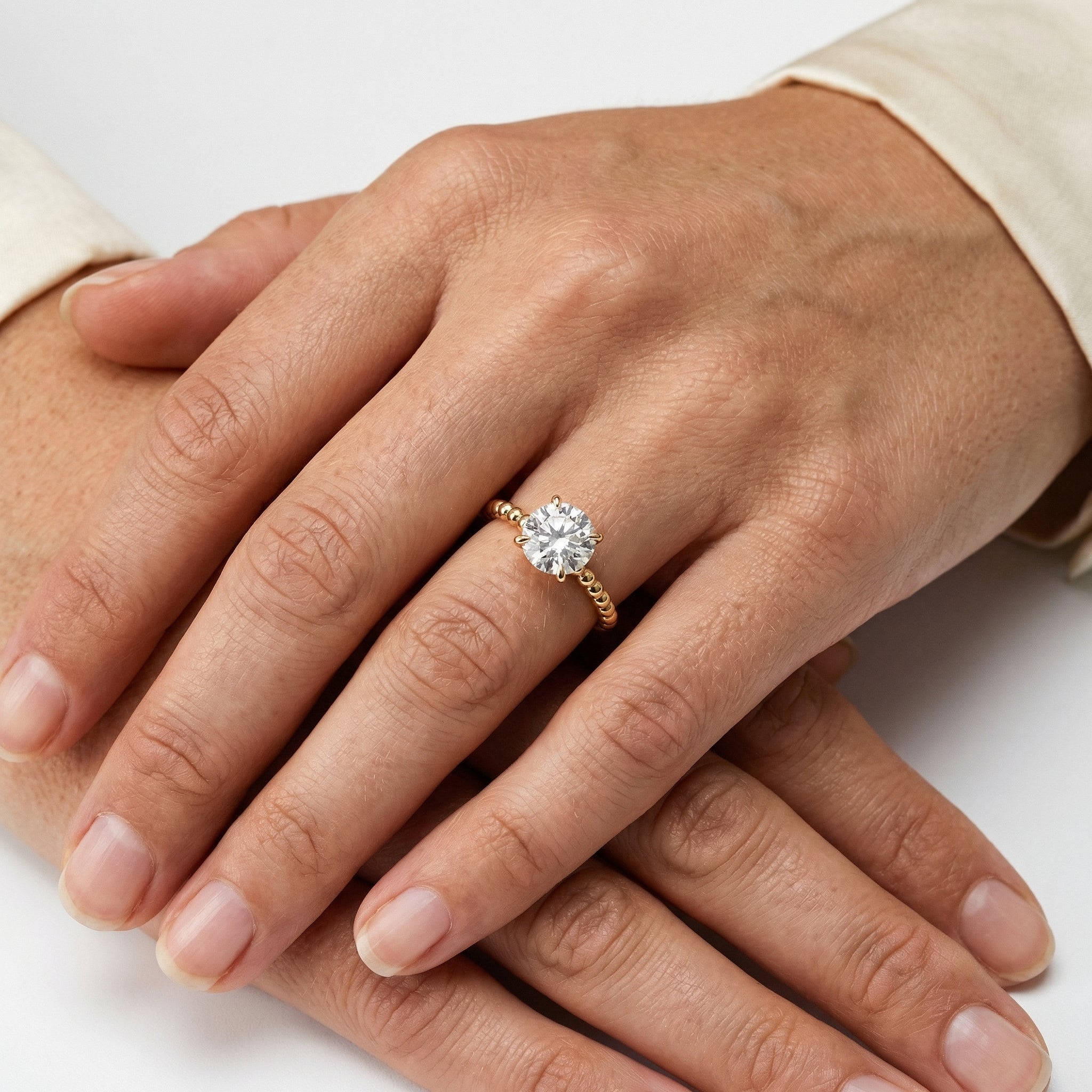 Afra Moissanite Ring