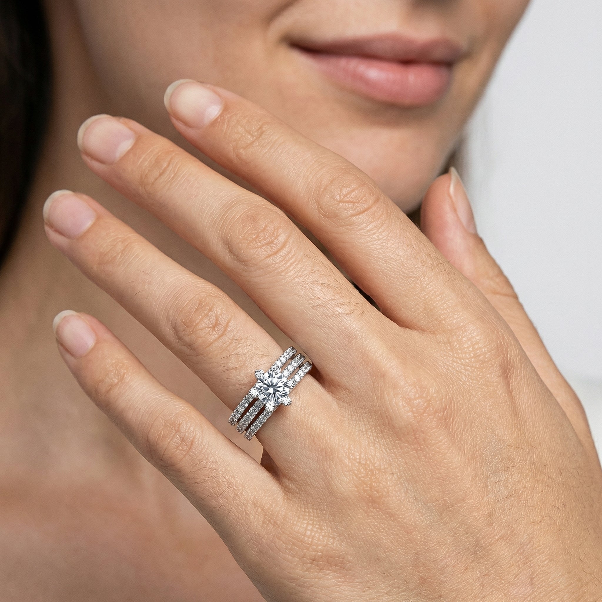 Haneen Moissanite Ring