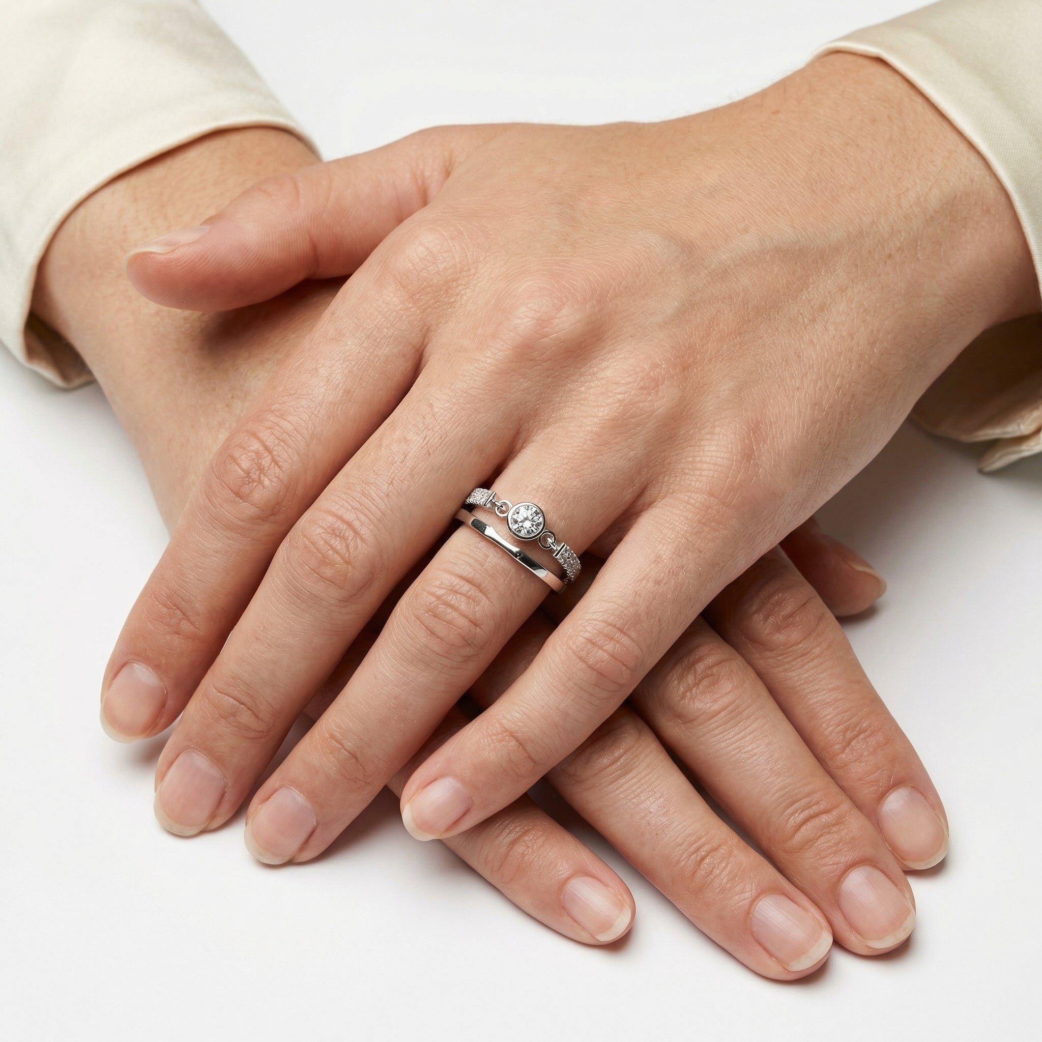 Sahar Moissanite Ring