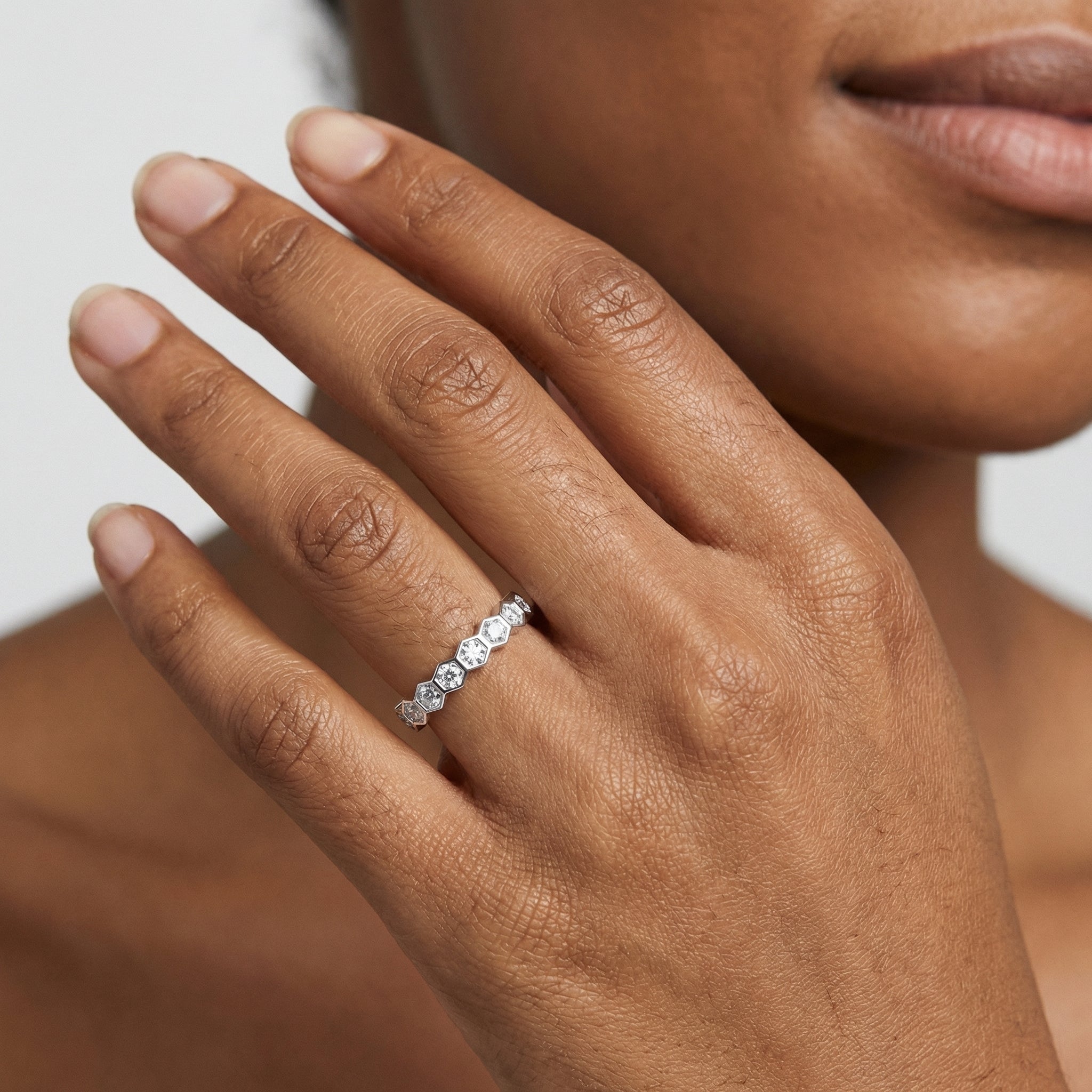 Nabilah Moissanite Ring