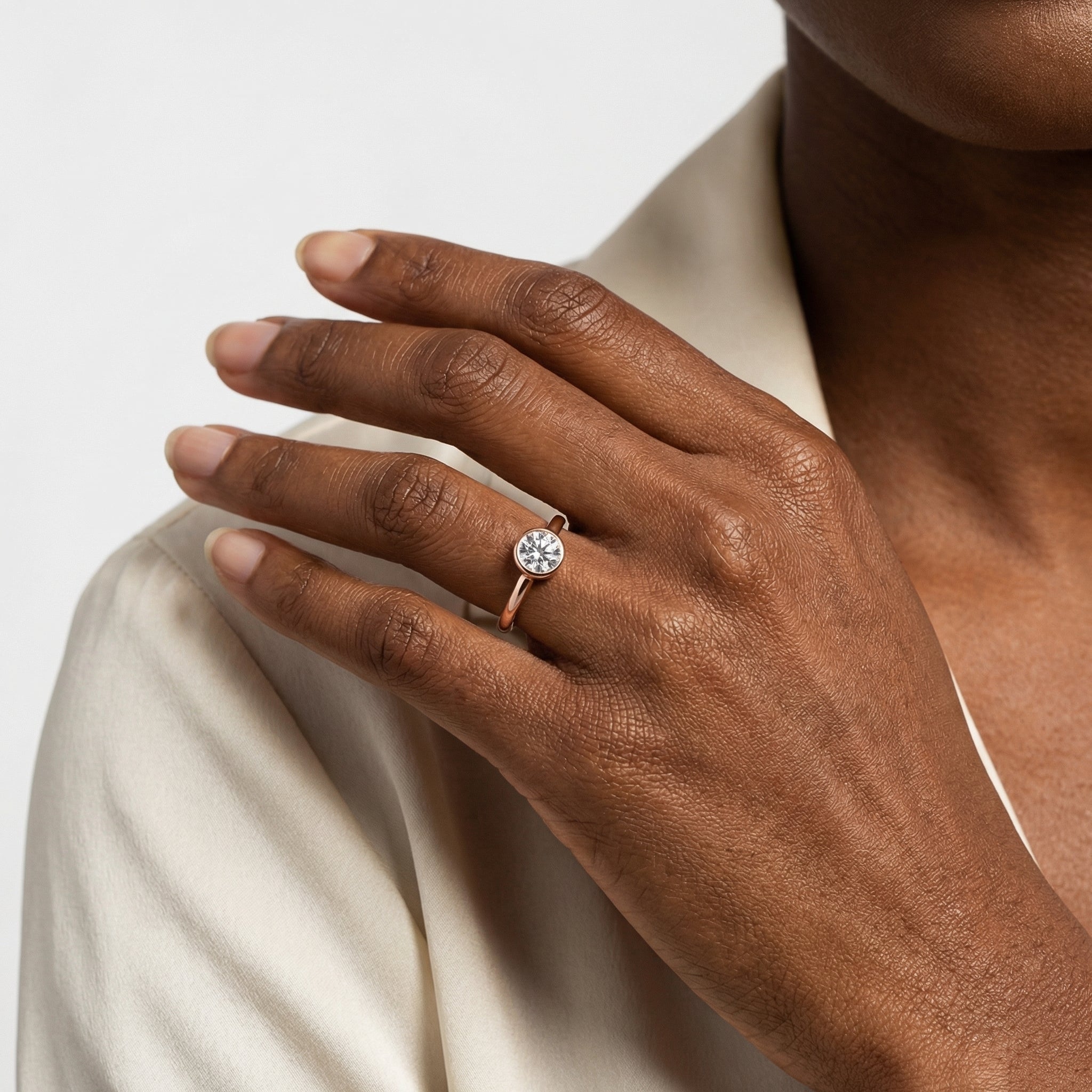 Inas Moissanite Ring