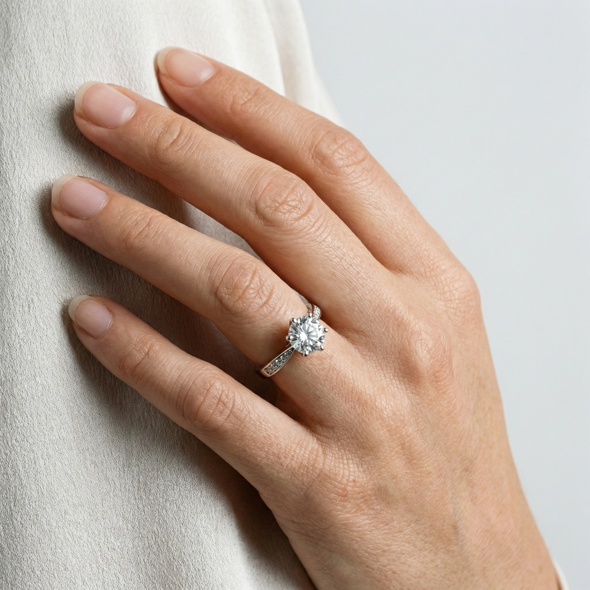 Malaz Moissanite Ring