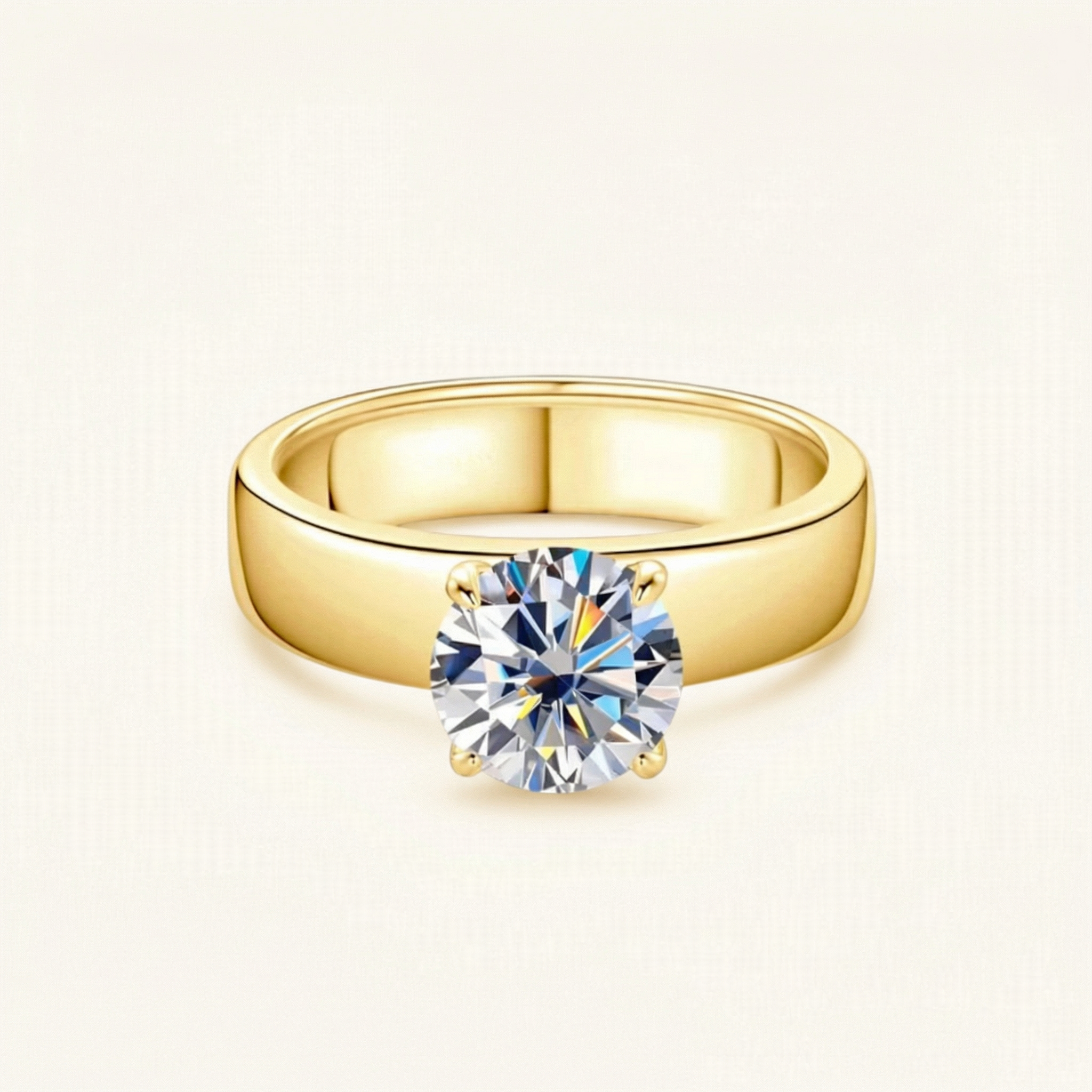 Khadija Moissanite Ring