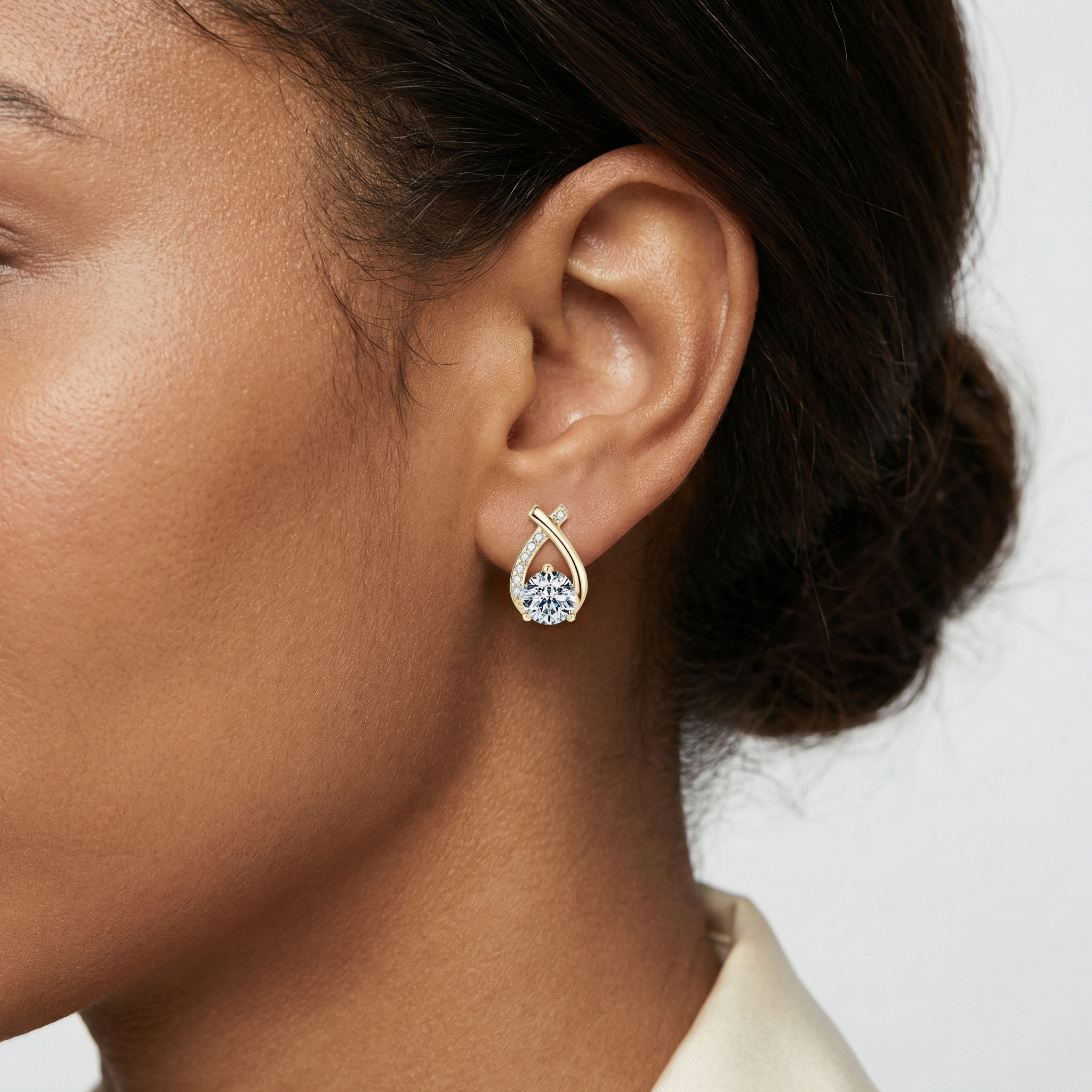 Kawkab Moissanite Earrings