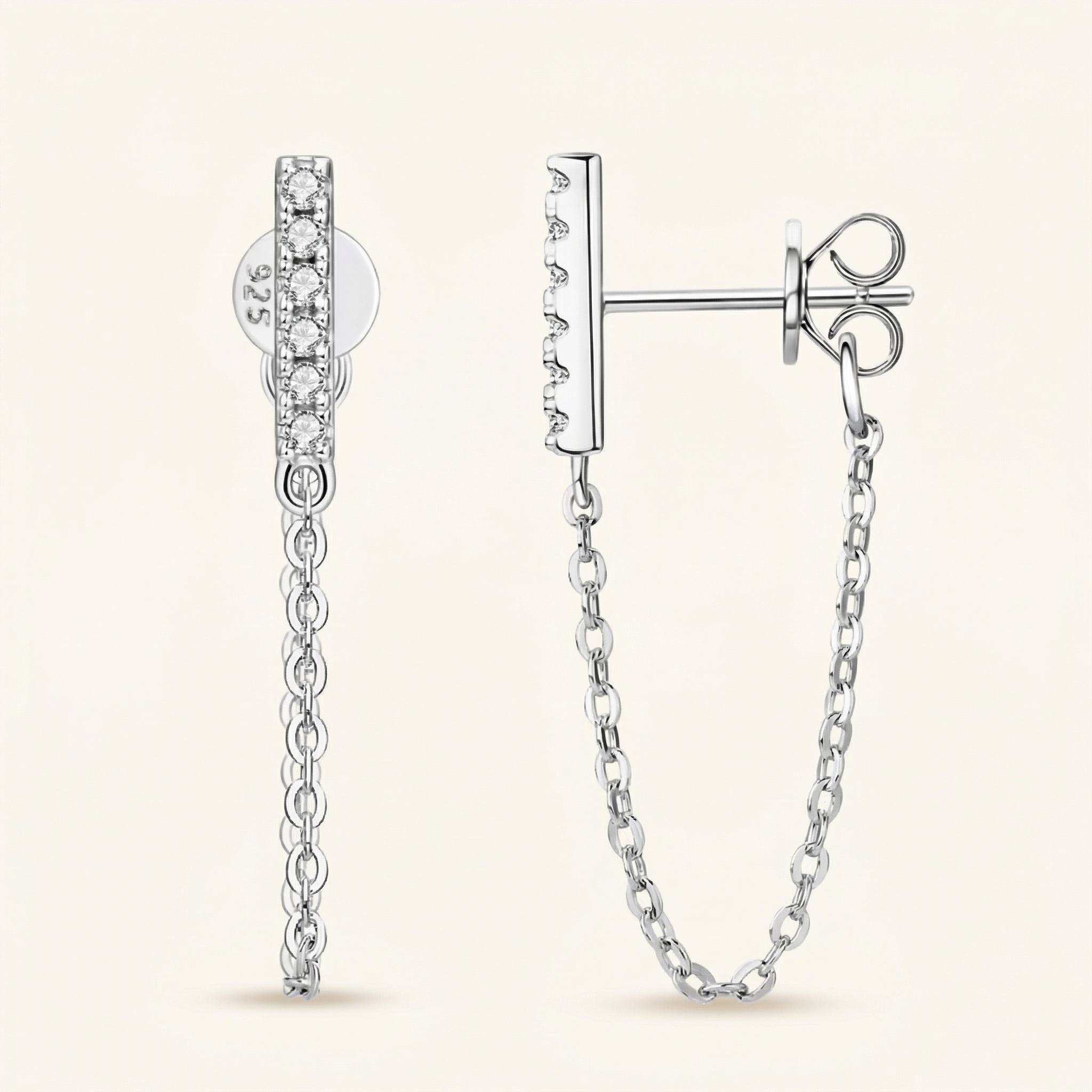 Rund Moissanite Earrings