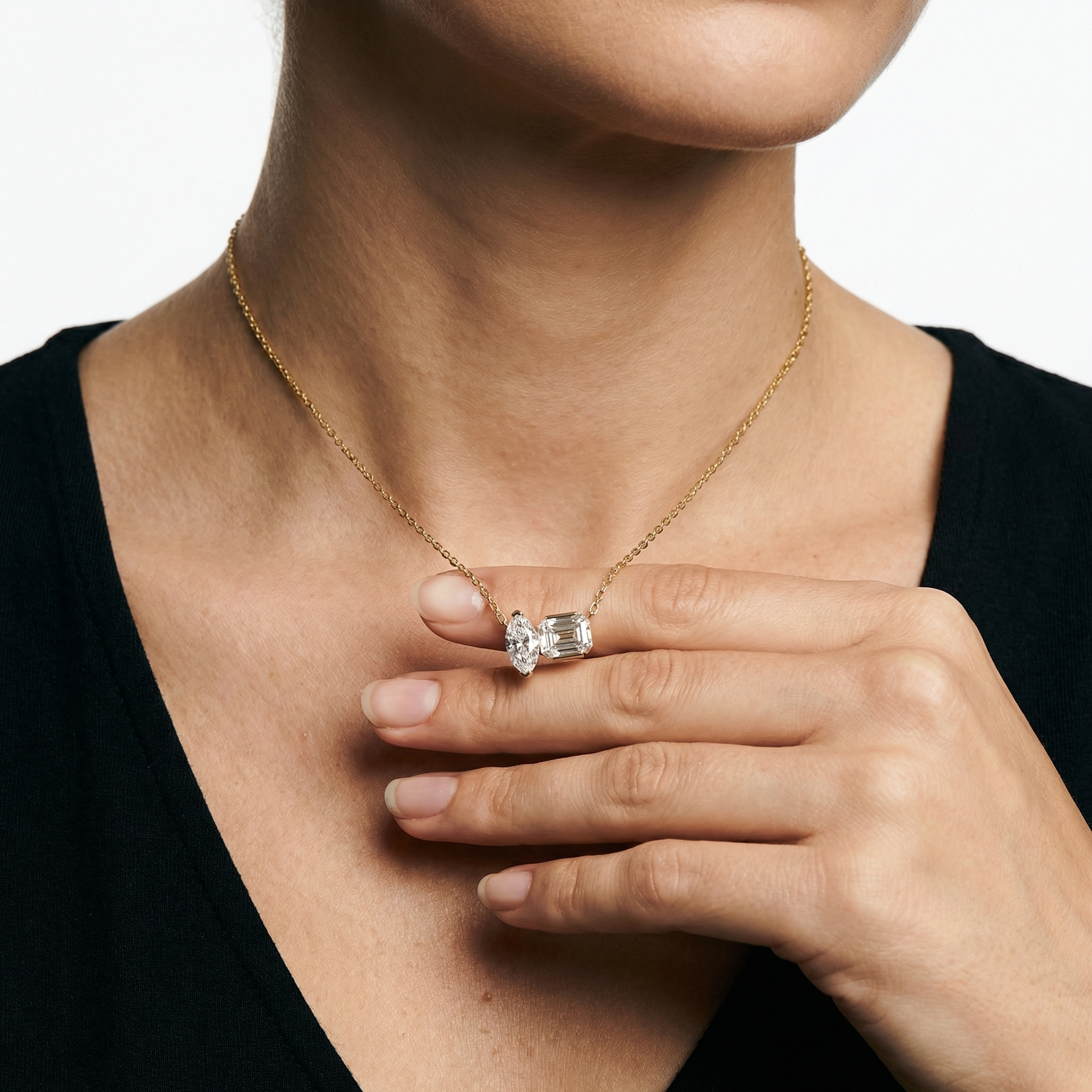 Ghinwa Moissanite Necklace