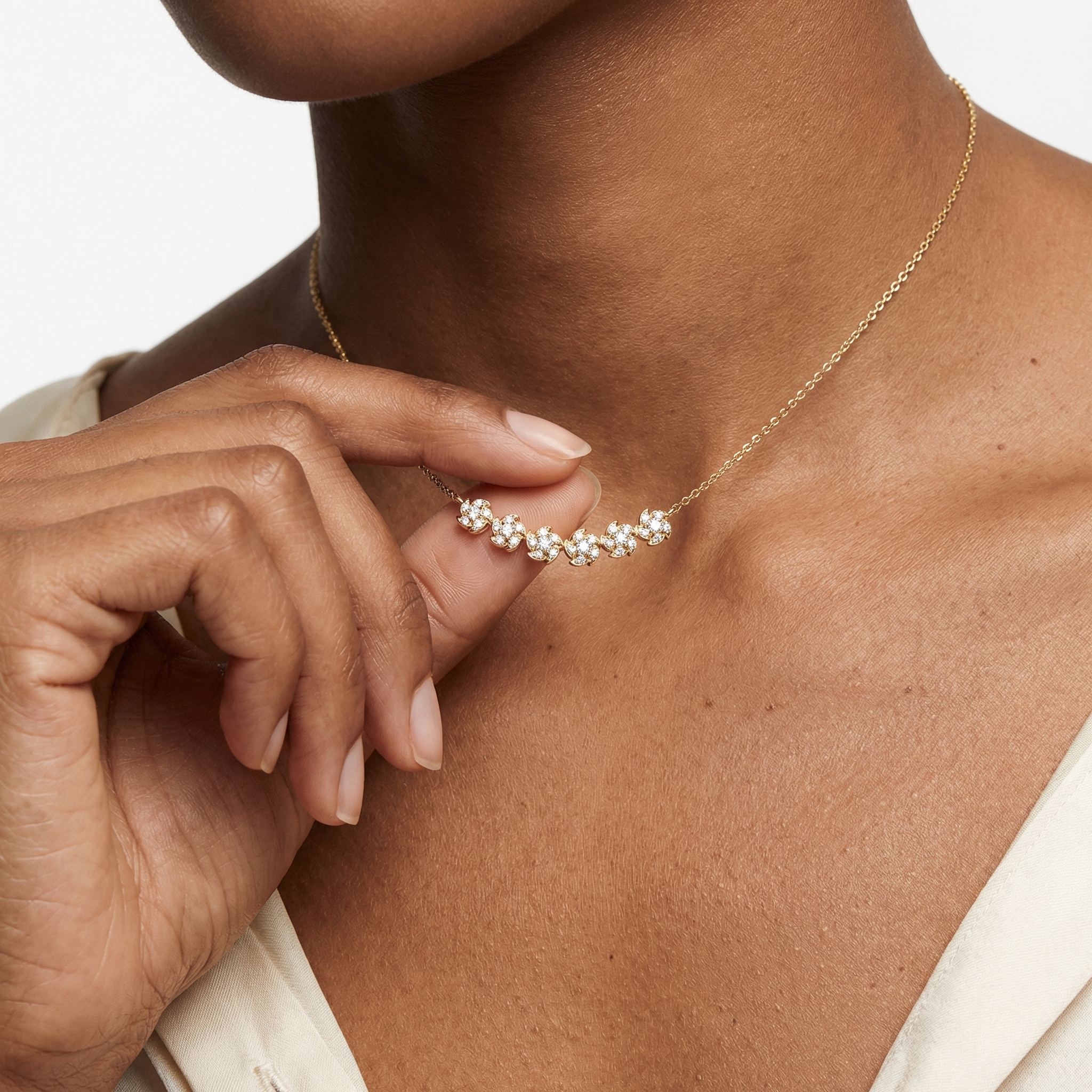 Saida Moissanite Necklace