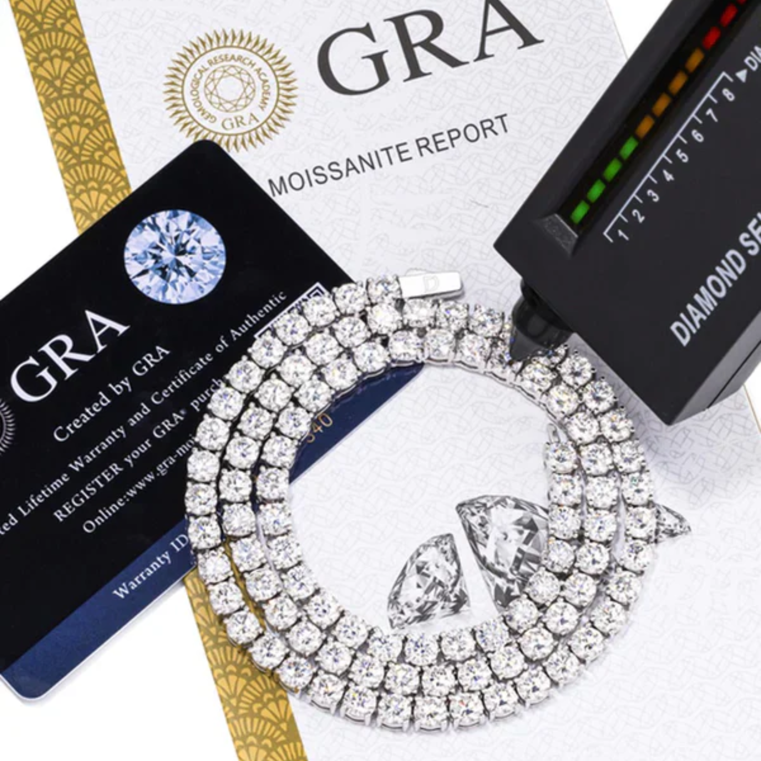 Moissanite Tennis Necklace - 6.5mm