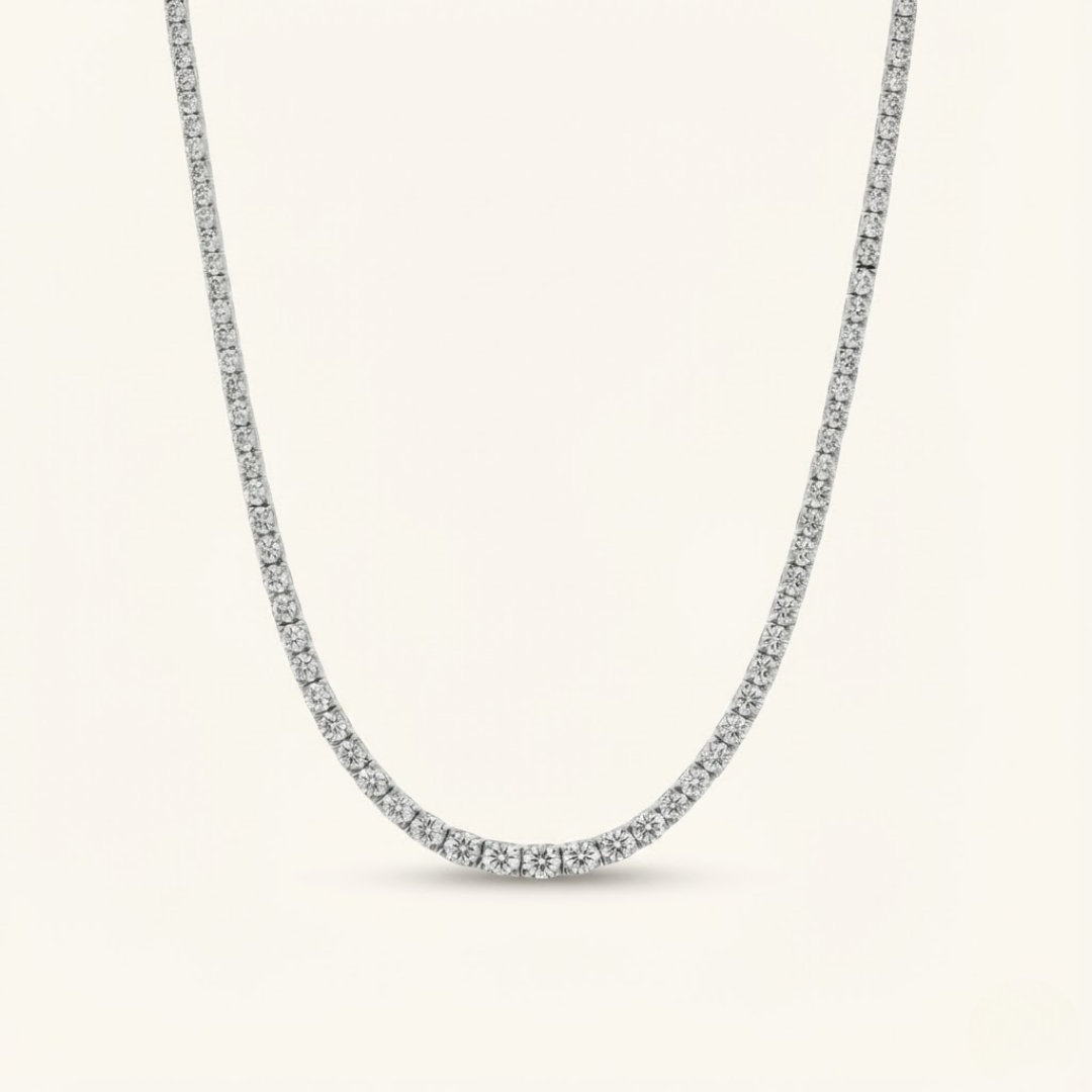 Moissanite Tennis Necklace - 6.5mm