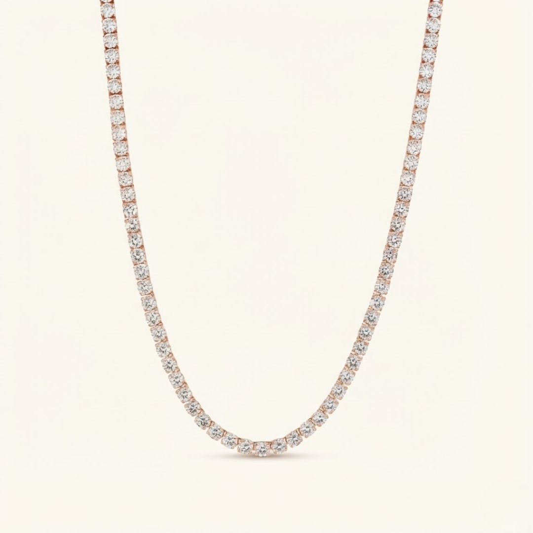 Moissanite Tennis Necklace - 5mm
