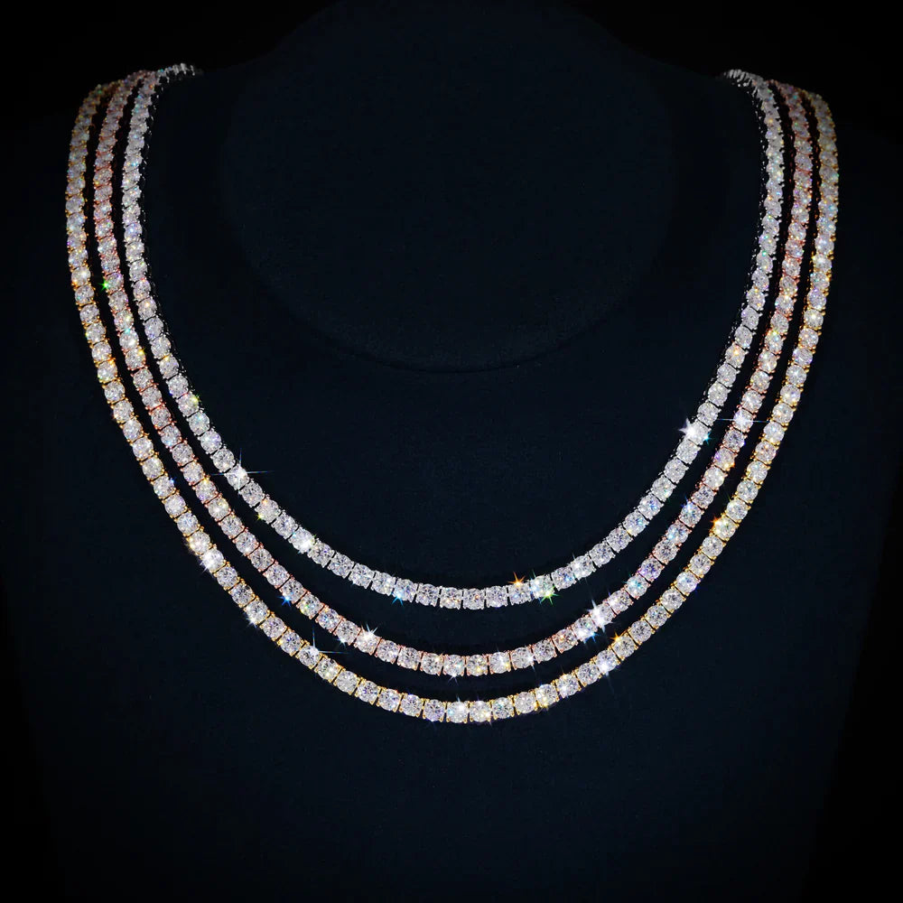 Moissanite Tennis Necklace - 4mm